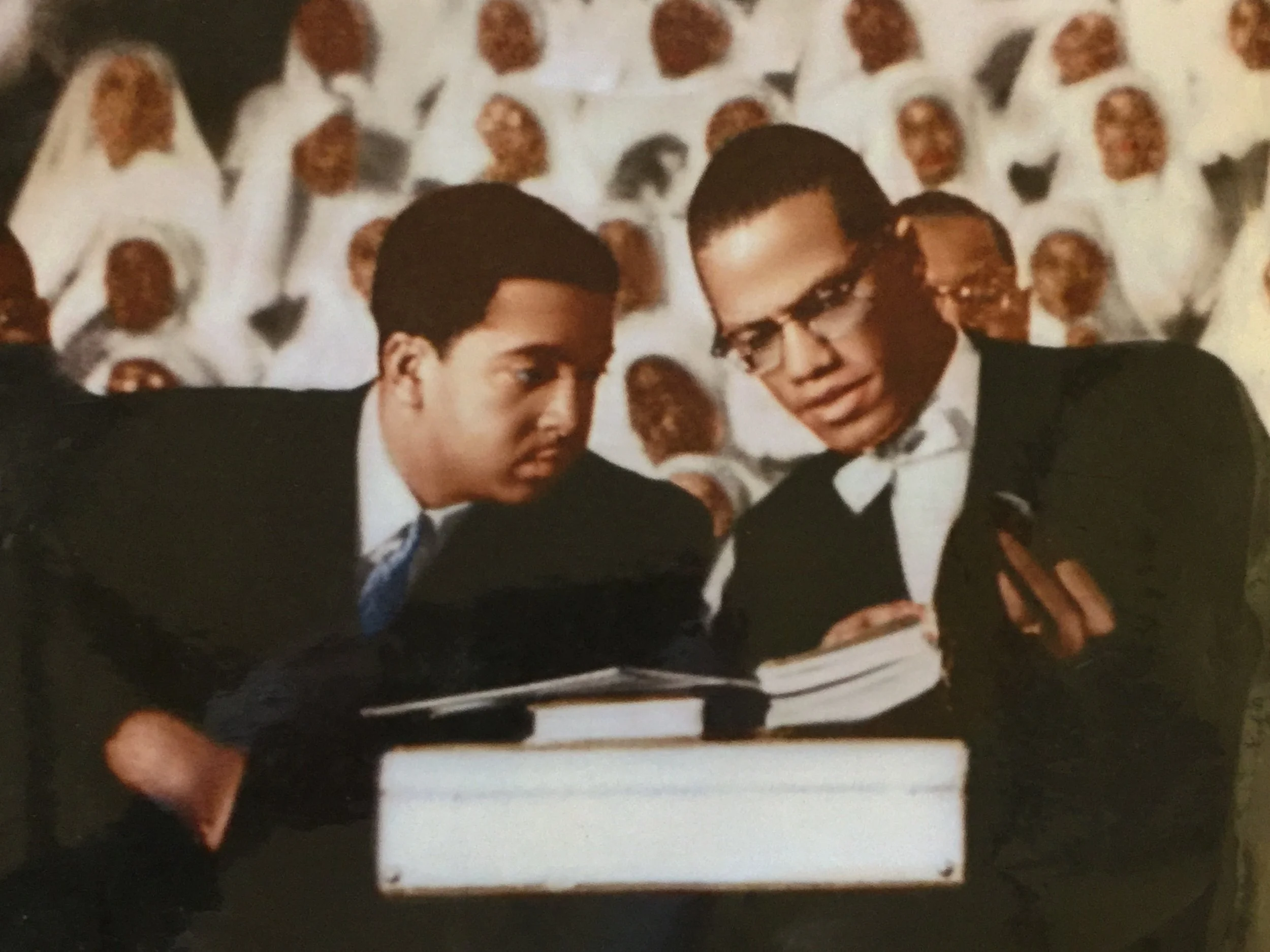  Prominent Nation of Islam (NOI) leaders Malcolm X and Imam W. Deen Muhammad (1960). Both served as ministers of Mosque No. 12, now known as The Philadelphia Masjid.   Photo courtesy of New Africa Center.  
