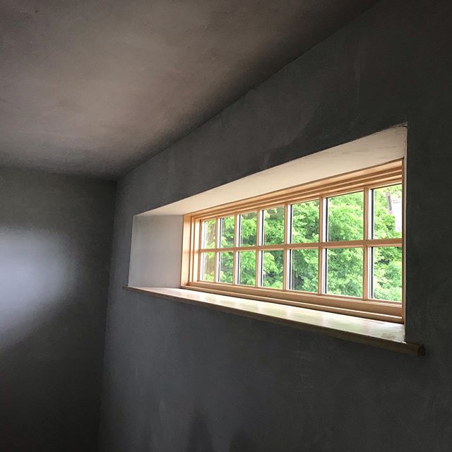 Plastered transom in the Plainfield house.