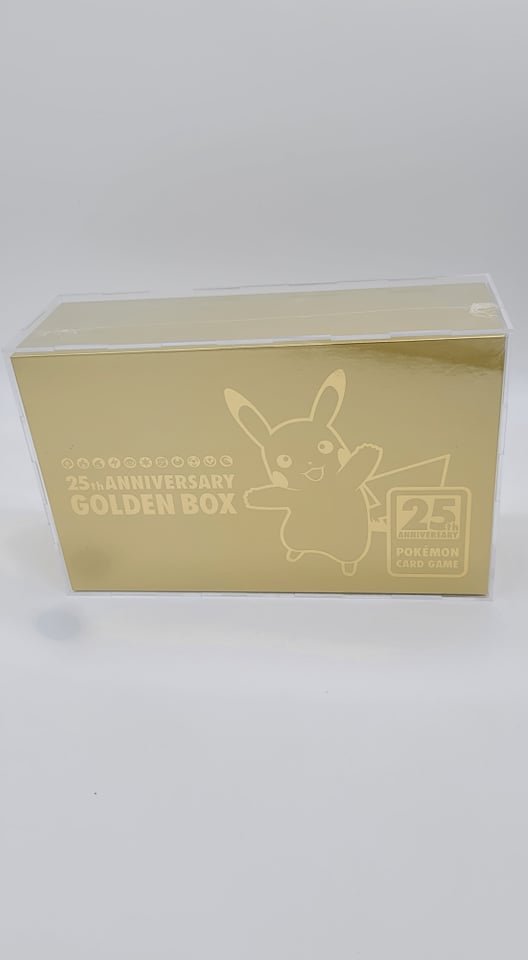 Pokemon Acrylic Japanese 25th Anniversary Golden Box Display