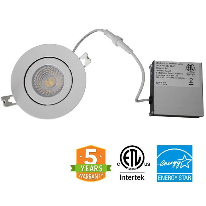 4 inch 9 watt Gimbal 4000k