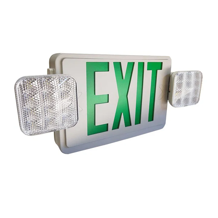 Green Exit Sign with Lights