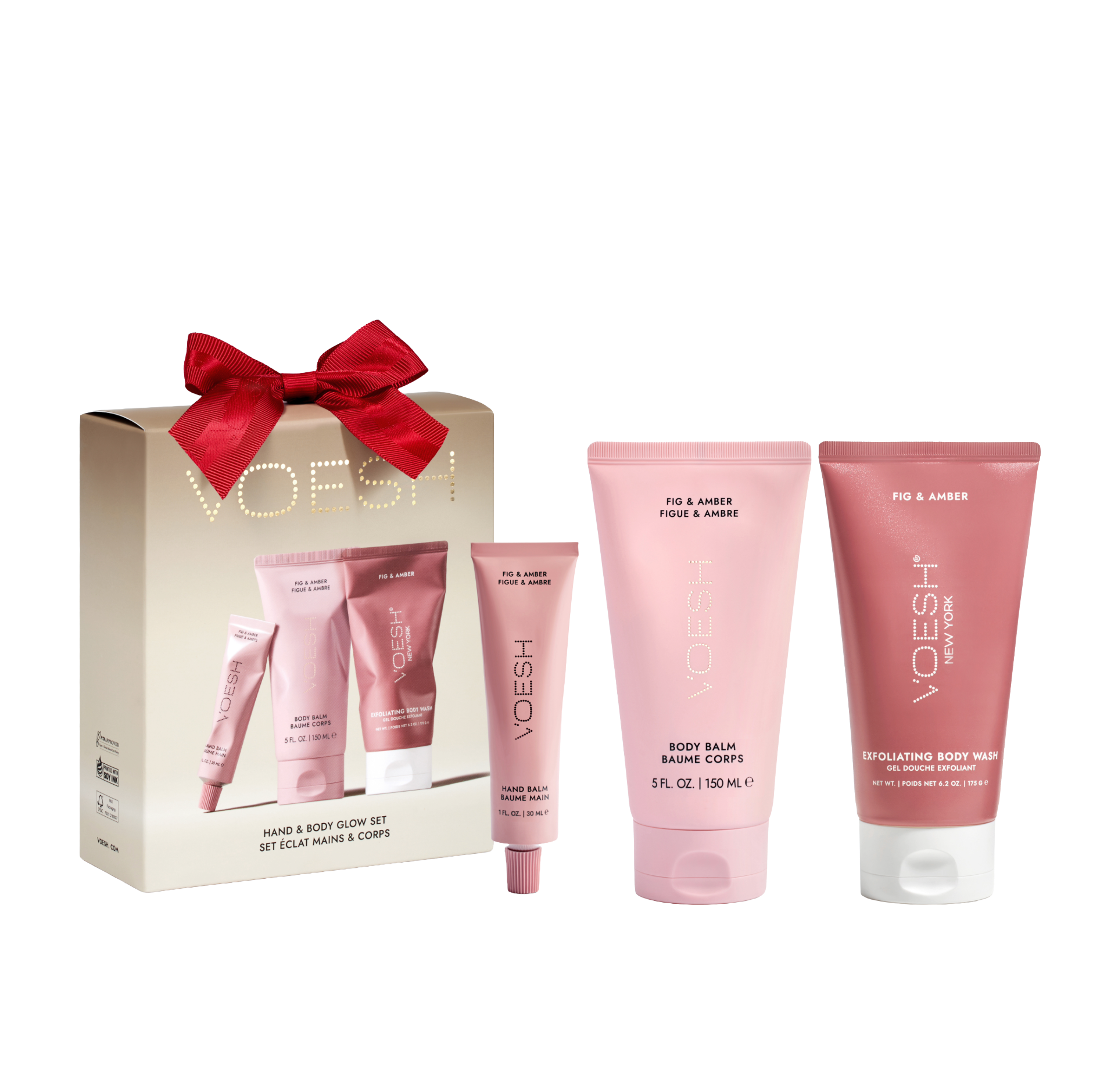 Voesh Hand & Body Glow Set