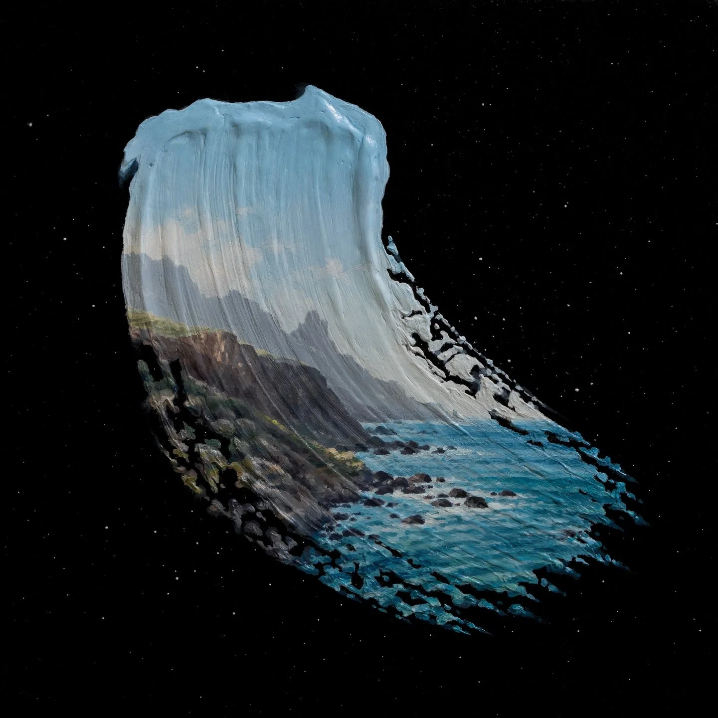 - UP FOR AUCTION:
"Seaward" - Brushstrokes in Time - oil on 20x20cm mdf panel with a cradled pine wood frame.
&bull;
To participate, please comment your bid in &euro; EURO under this post.
The auction ends on 8PM UTC, Sunday the 8th of Marc