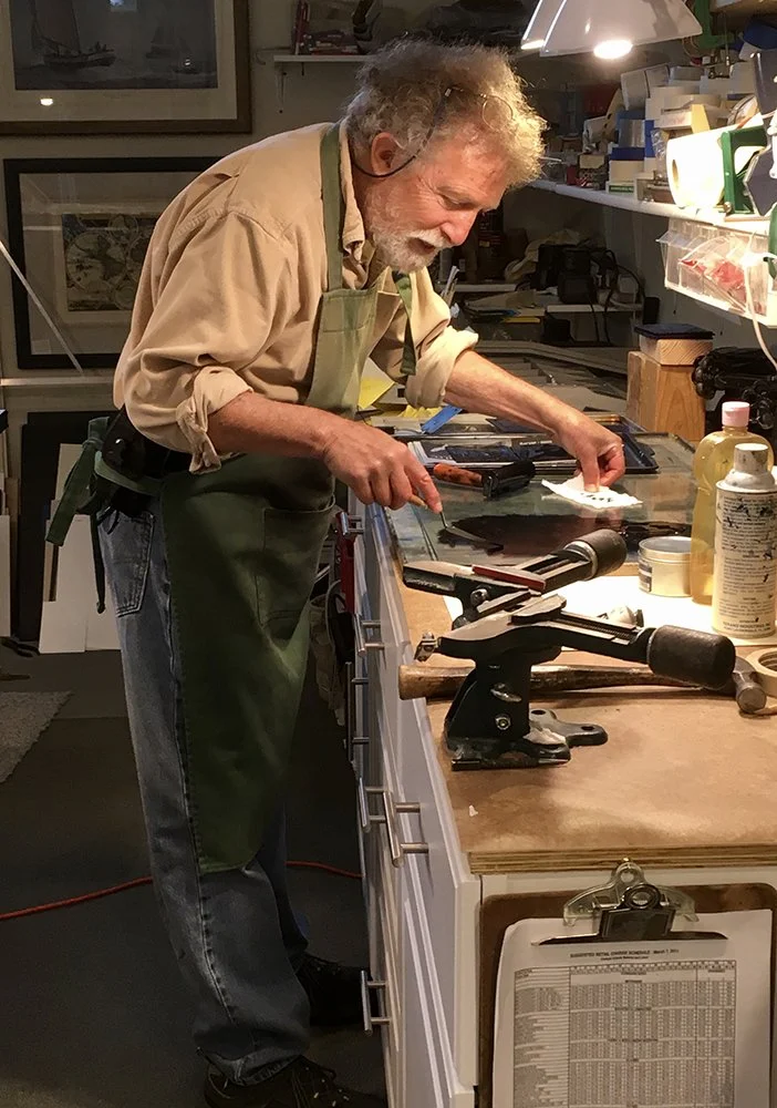 Howard Howie Rosenfeld printmaking scrimshaw