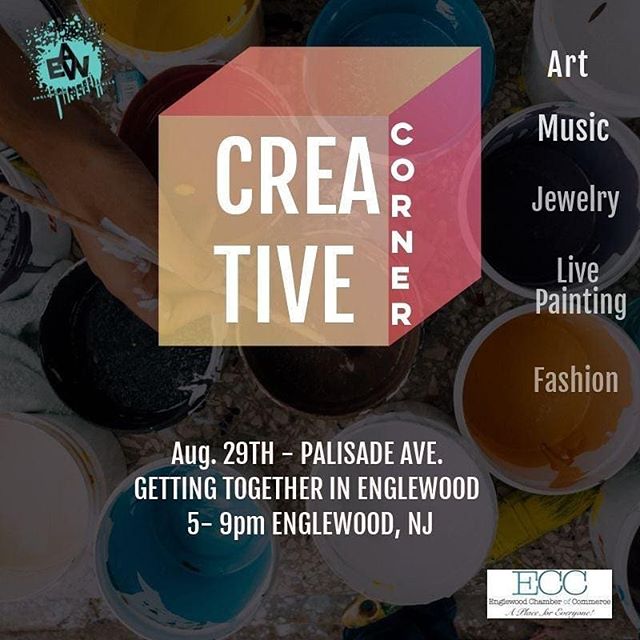 Tonight I'll be at @englewoodartwalls Creative Corner from 5 to 9pm! Come out and visit me and all of the other amazing artists
