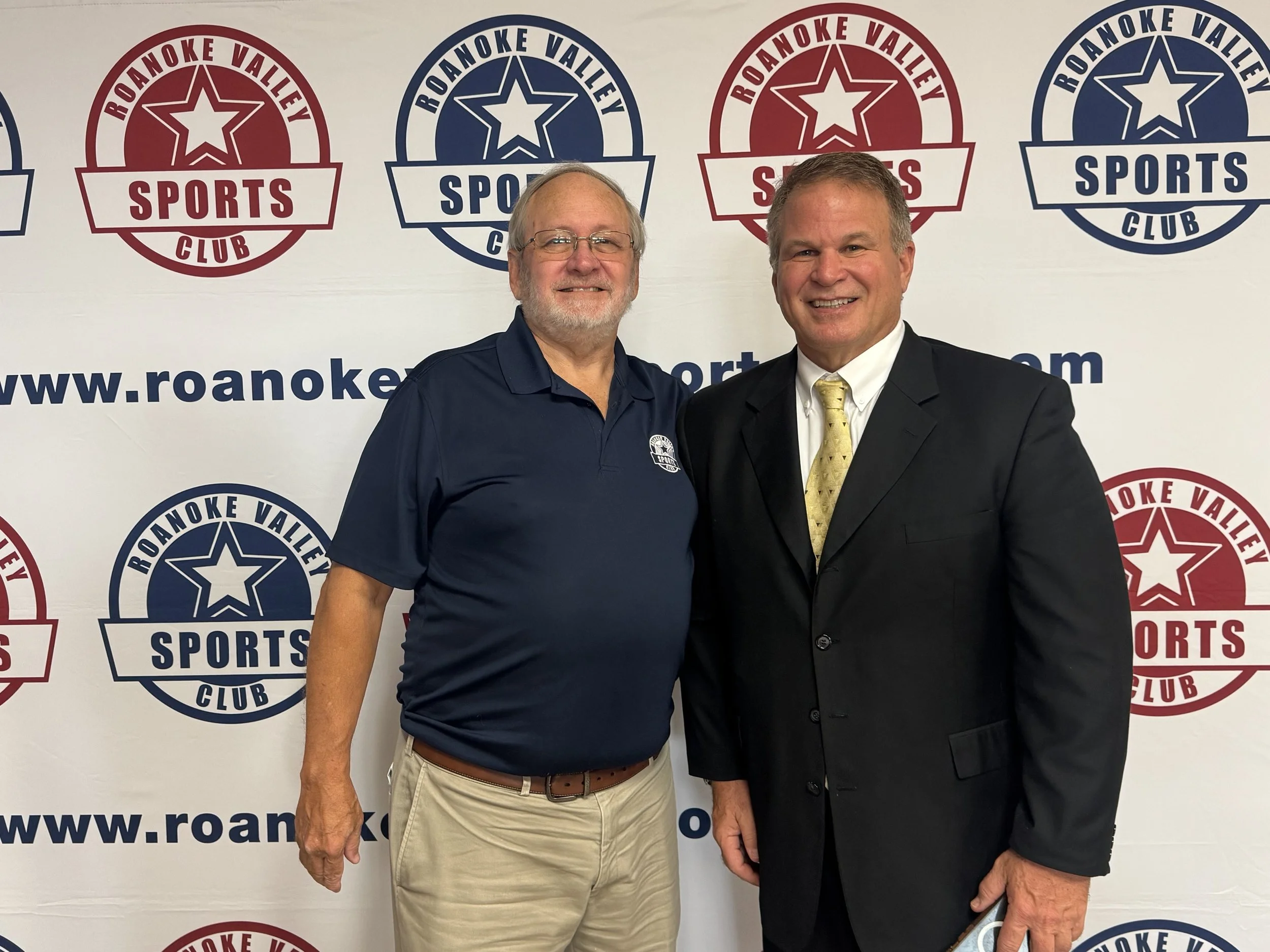  RVSC President Chip Grubb with Coach Stinespring. 