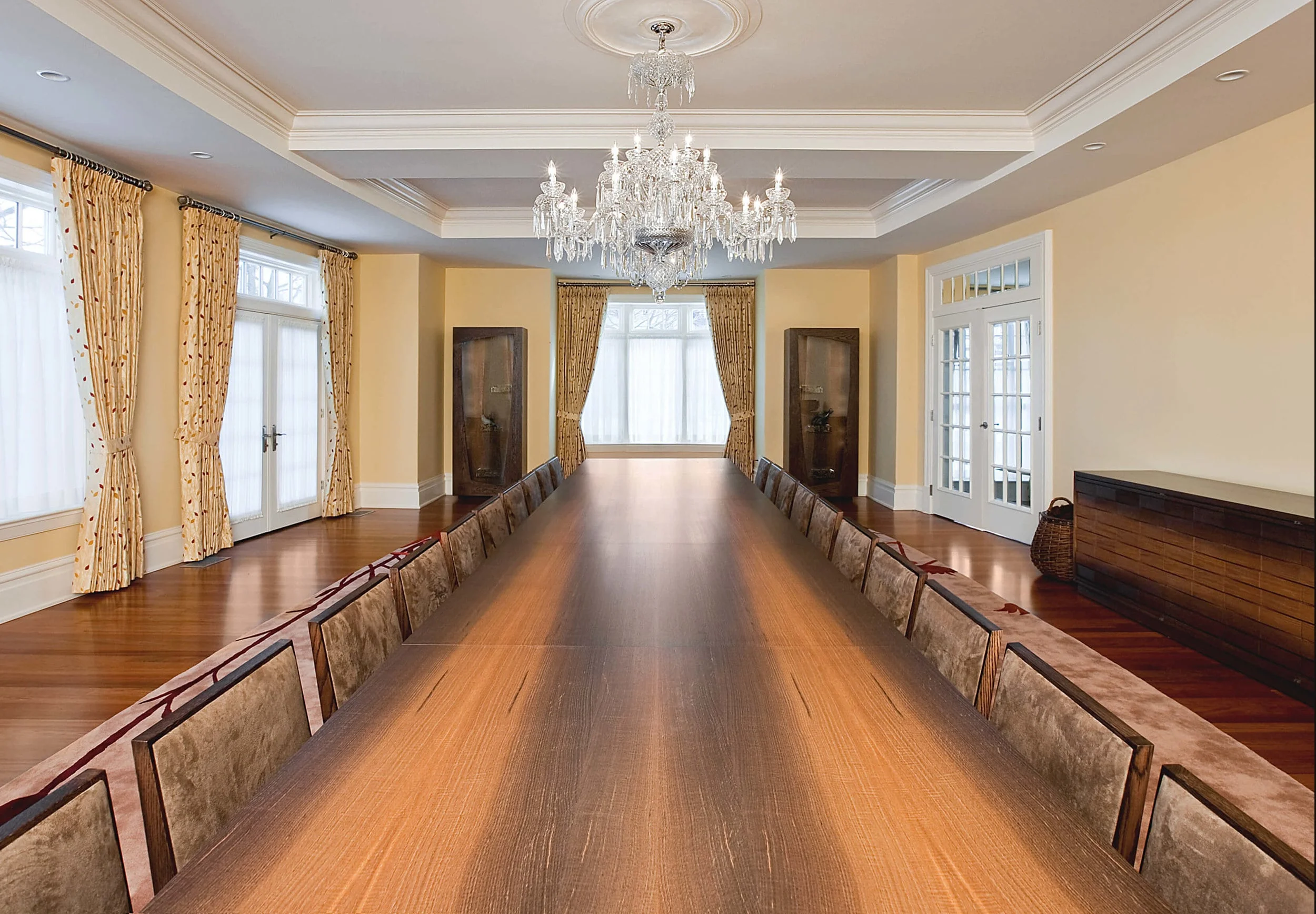 BANQUET TABLE AND CHAIRS