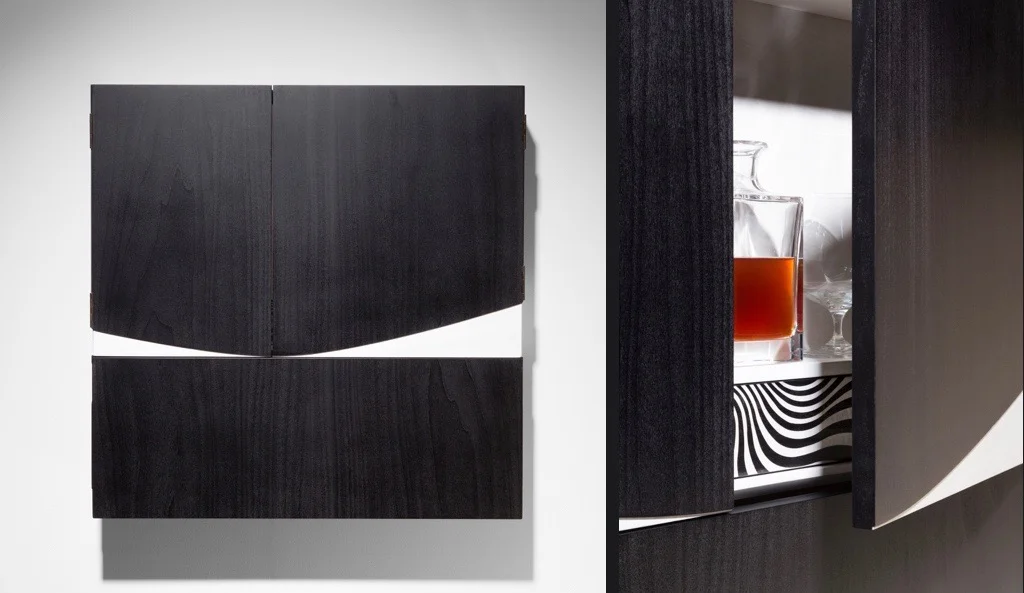 RILEY'D WALL-MOUNTED DRINKS CABINET