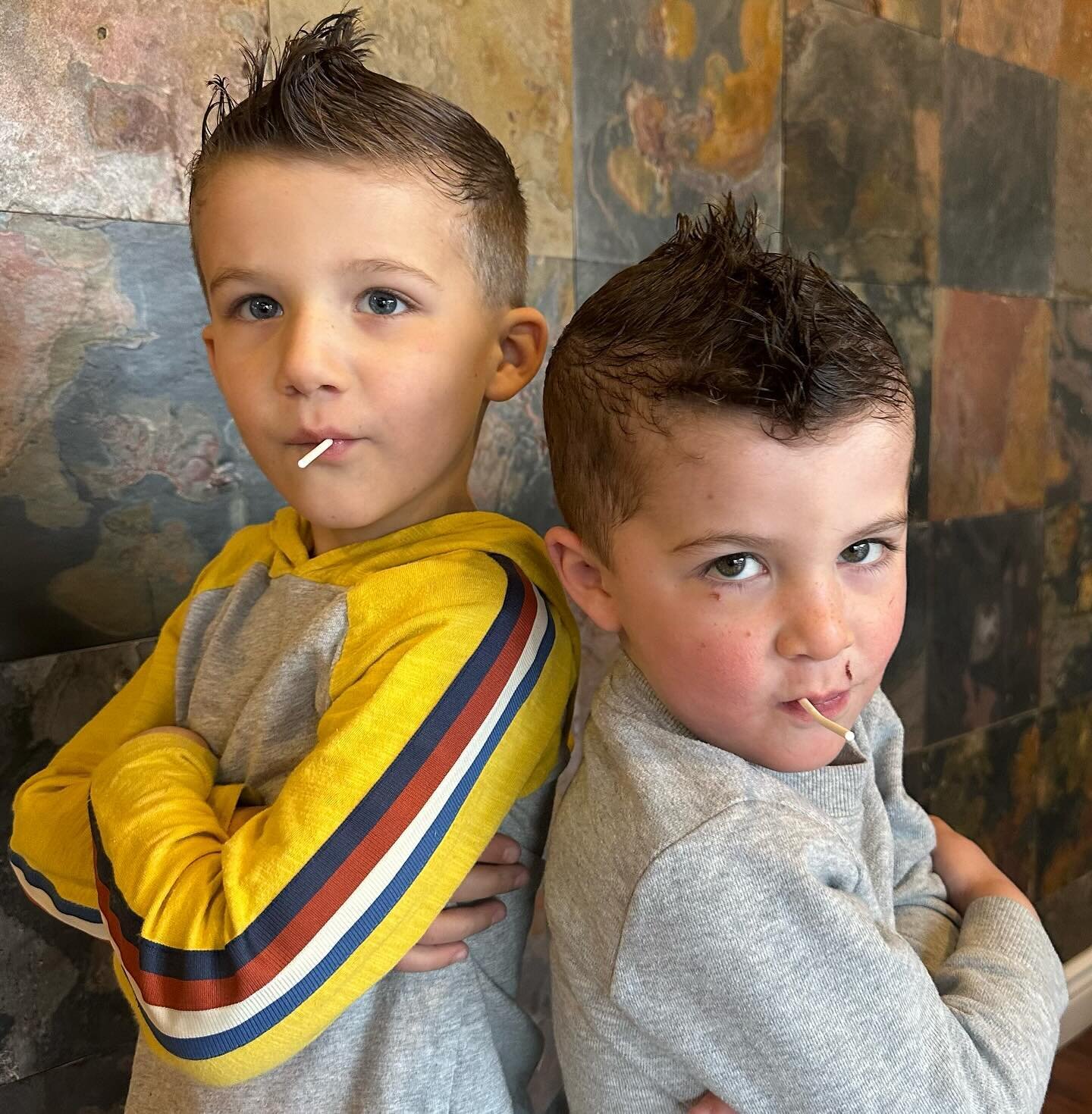 &ldquo;OK Tough Guy.  Let&rsquo;s See What You&rsquo;ve Got. 💪 And Before You Do Anything, Make Sure You Look Good.&rdquo;👍
✨Haircut &amp; Style on These Tough Brothers by Joe! 
✨Call : 914-412-7755
✨Online Reservations Link in Bio or at thefinemen