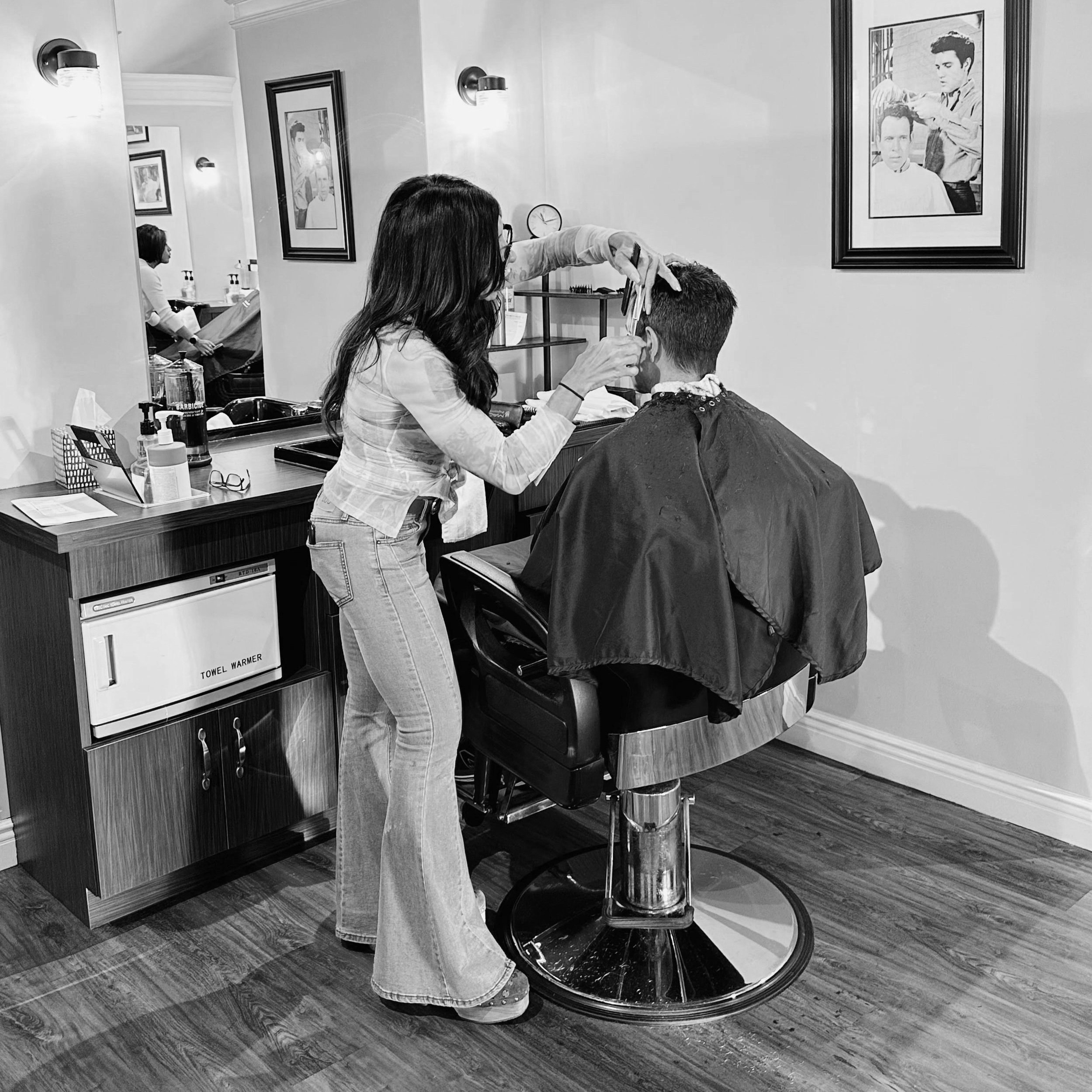 Precision Mens Haircuts, Massaging Shampoo, Beard Trims