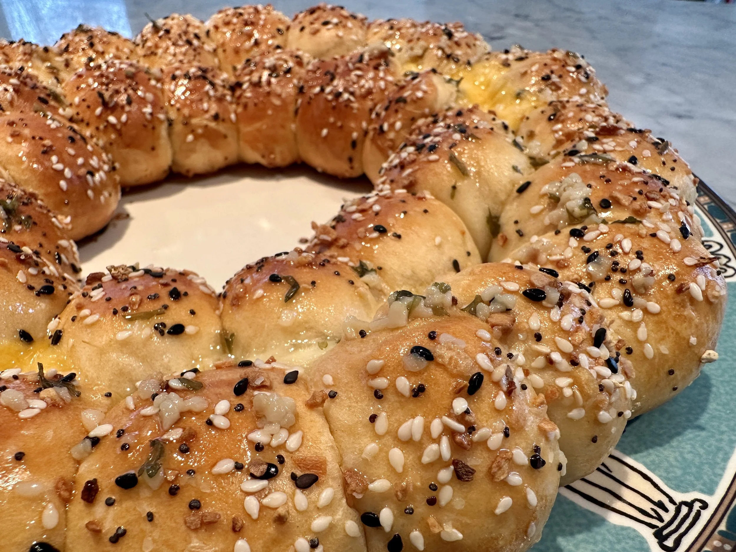 A Christmas Bread Wreath