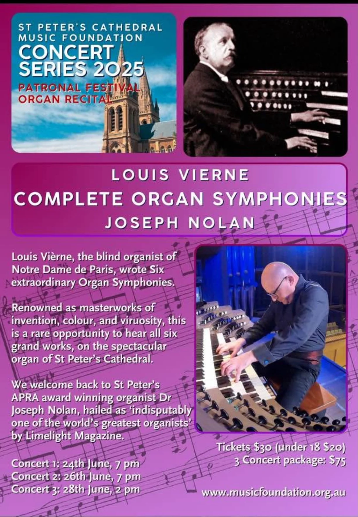 Vierne Complete Organ Symphonies Adelaide 