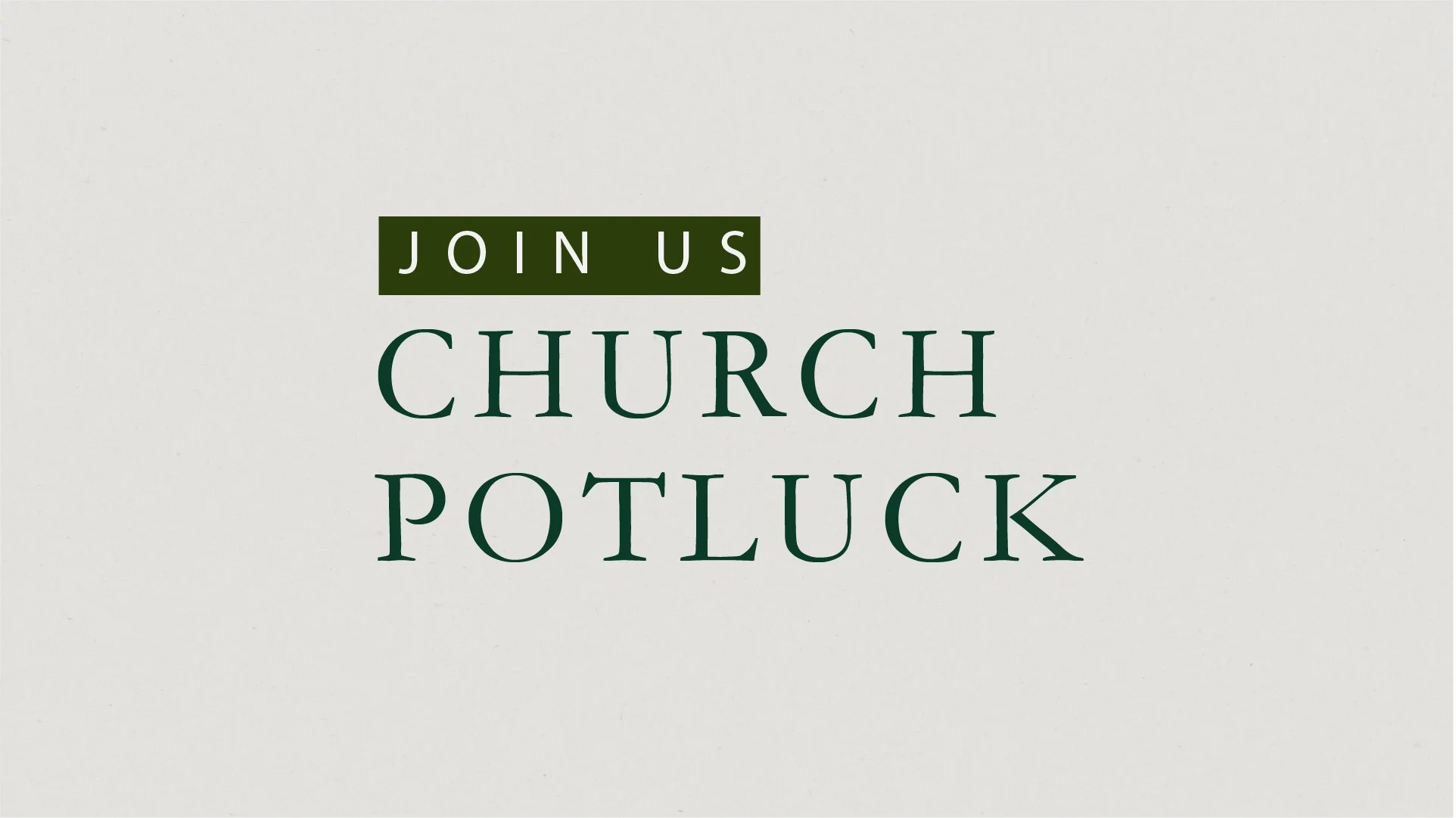 Church Potluck