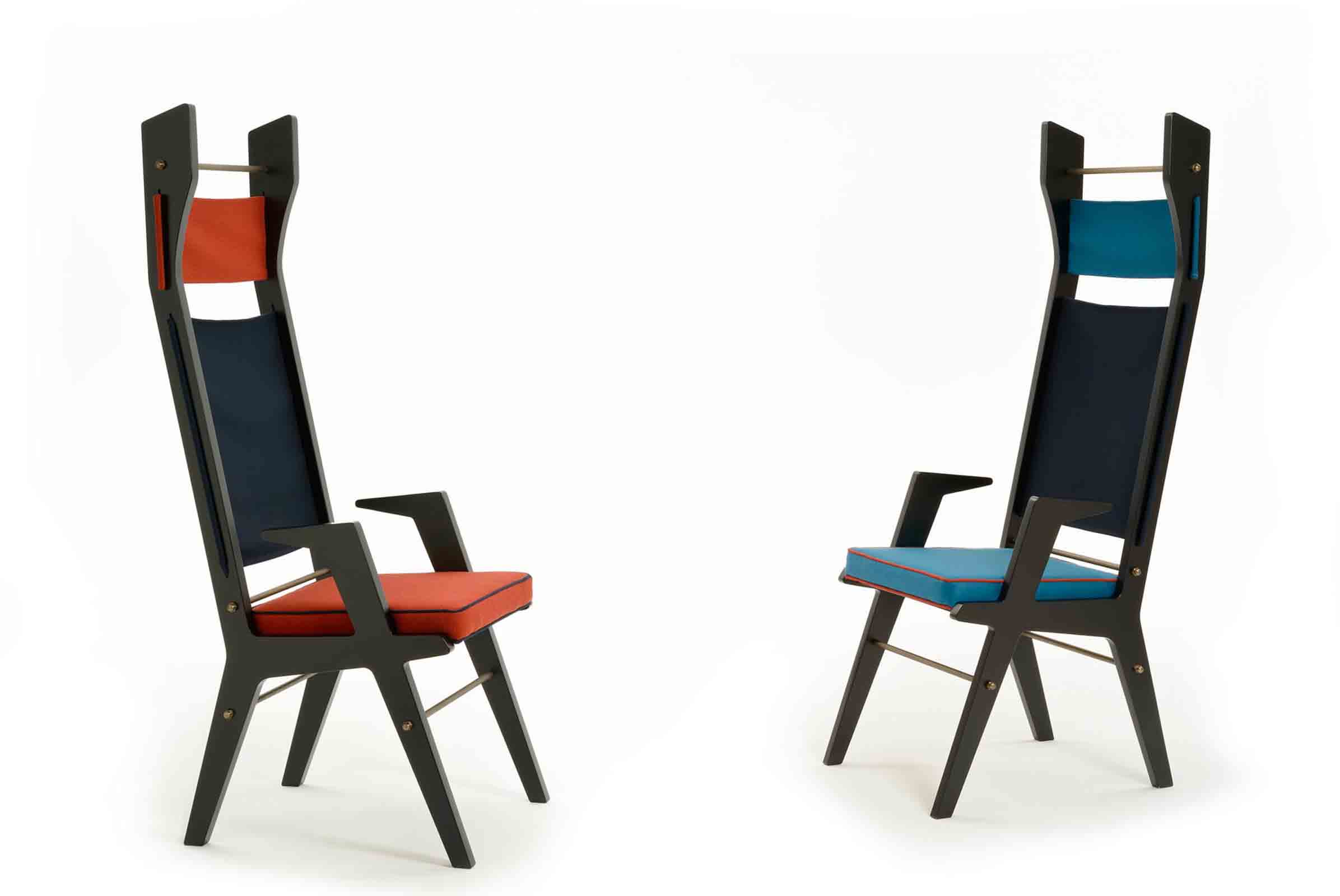 ‘Colette’ chairs designed by Lorenza Bozzoli for Cole on display at Design Junction