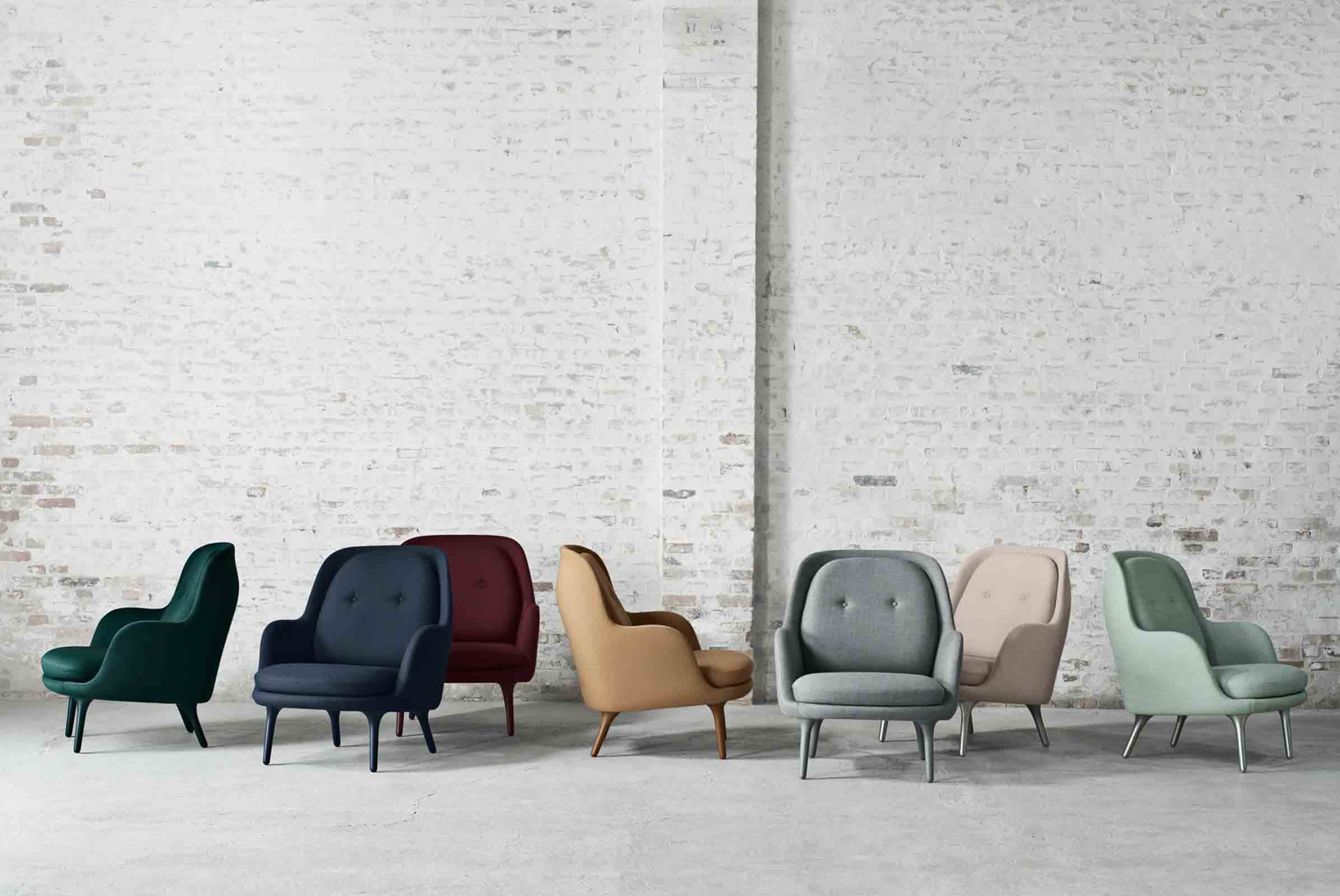 ‘Fri’ chair in multiple colours, designed by  Jaime Hayon for Fritz Hansen