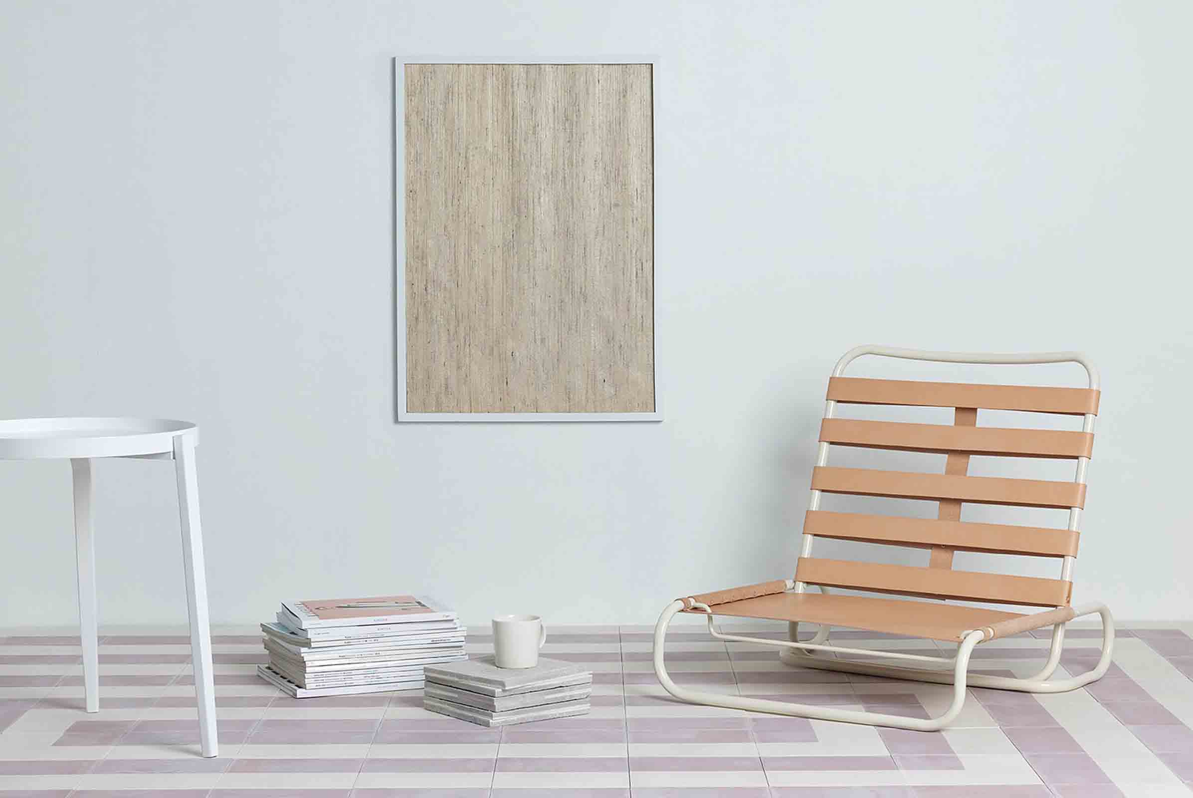 Chair and tiles by Australian designer Glen Baghurst as seen at Ventura Lambrate
