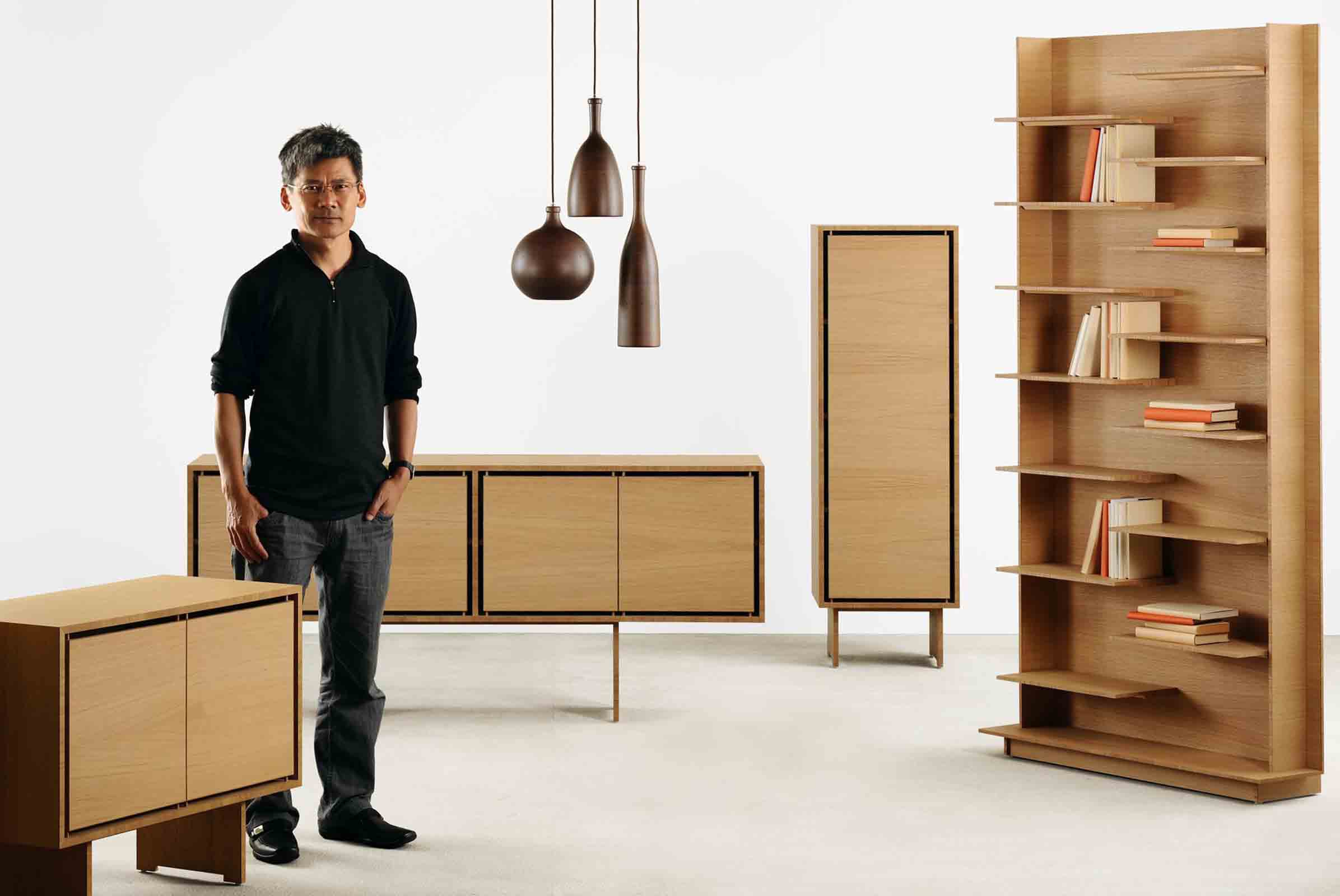 Award-winning Hong Kong furniture designer Samuel Chan of Channels with his ‘Kerning’ collection