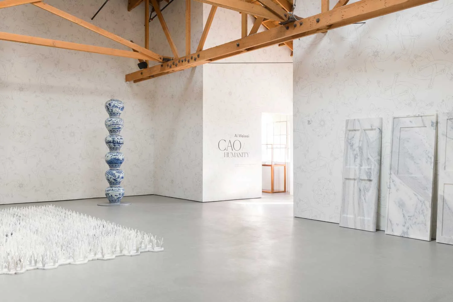 Installation view of Cao Humanity Photo by Jeff Mclane