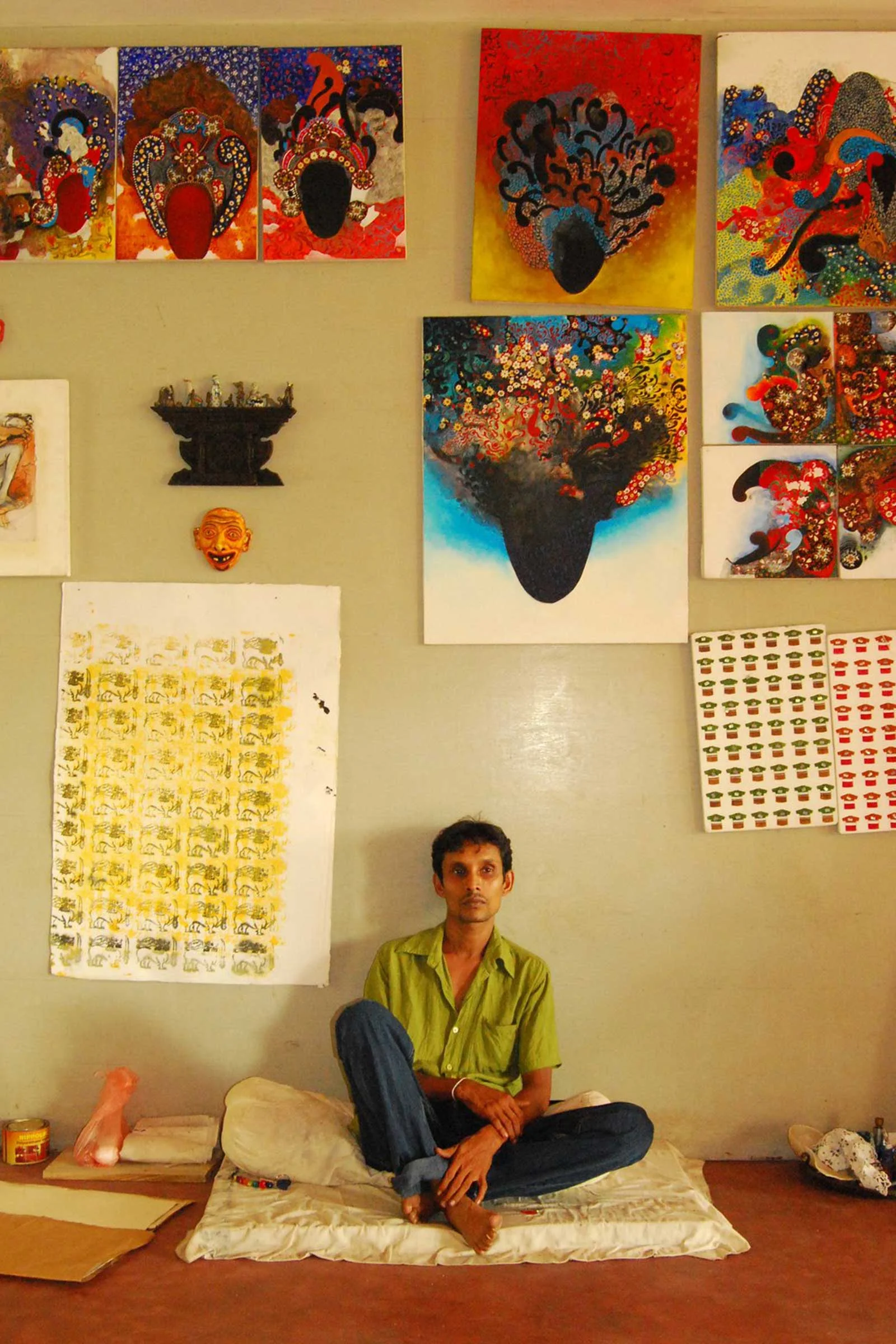 Pala in his studio.