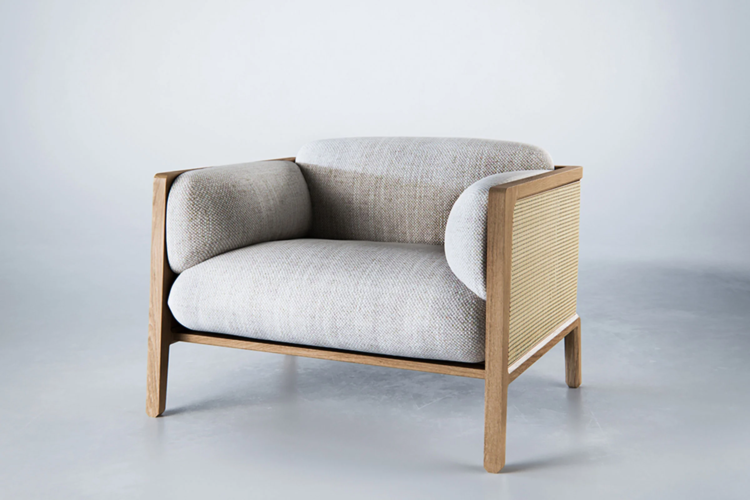 The Wood Room also placed as a runner-up, and the moody space they created to showcase their product is certainly worth a mention. The combination of rattan and upholstery in the new Trim collection is a winner, too