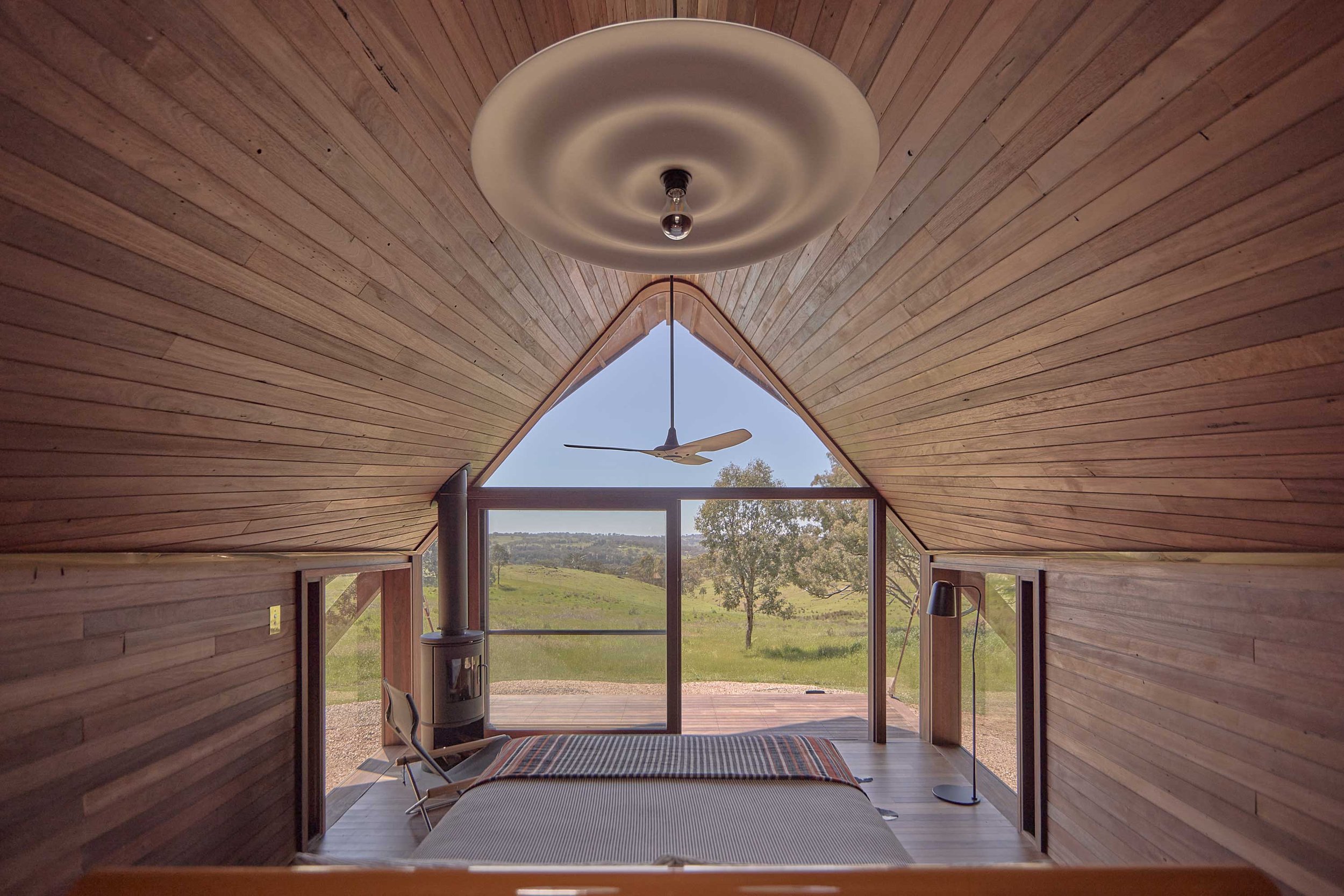 The Rusted Steel Cabins a Father and Son Built by Hand in Orange