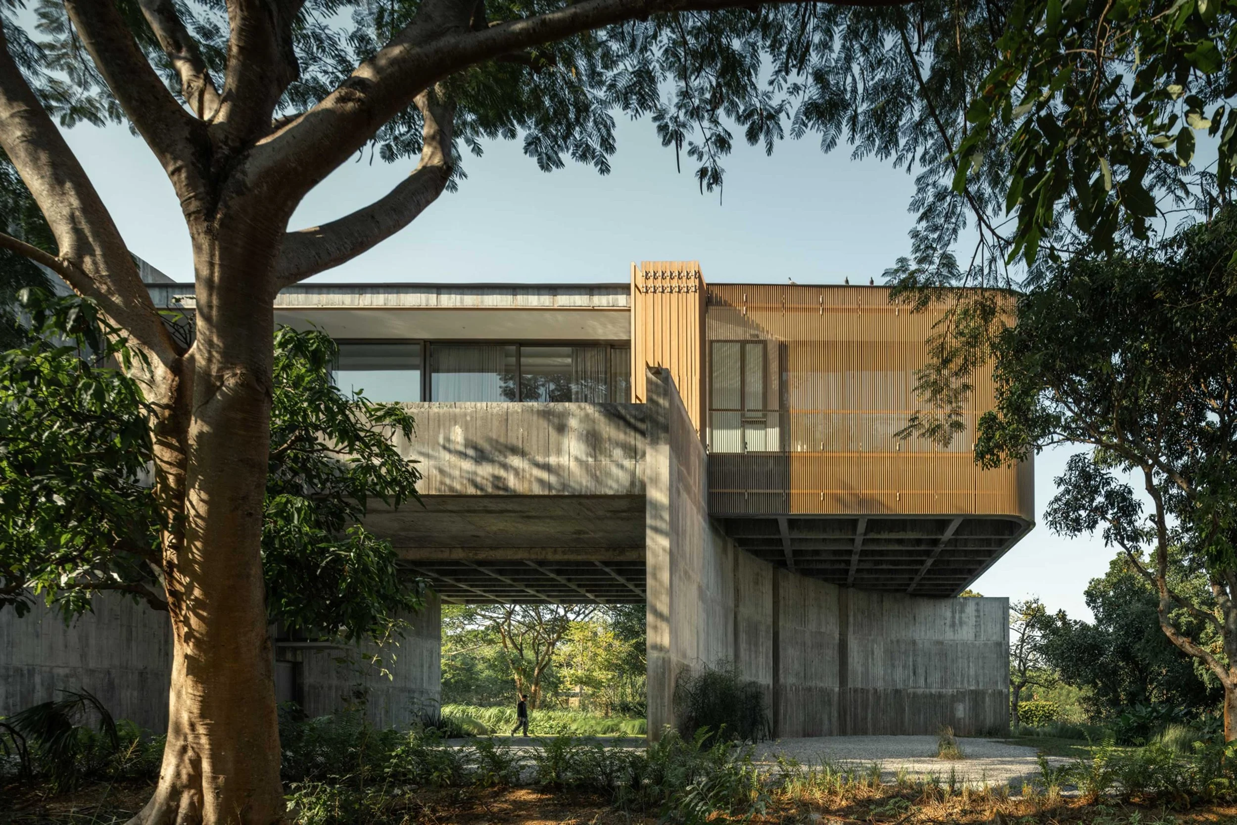 A Family Home in Khao Yai, Raised Above a Garden for the Cows