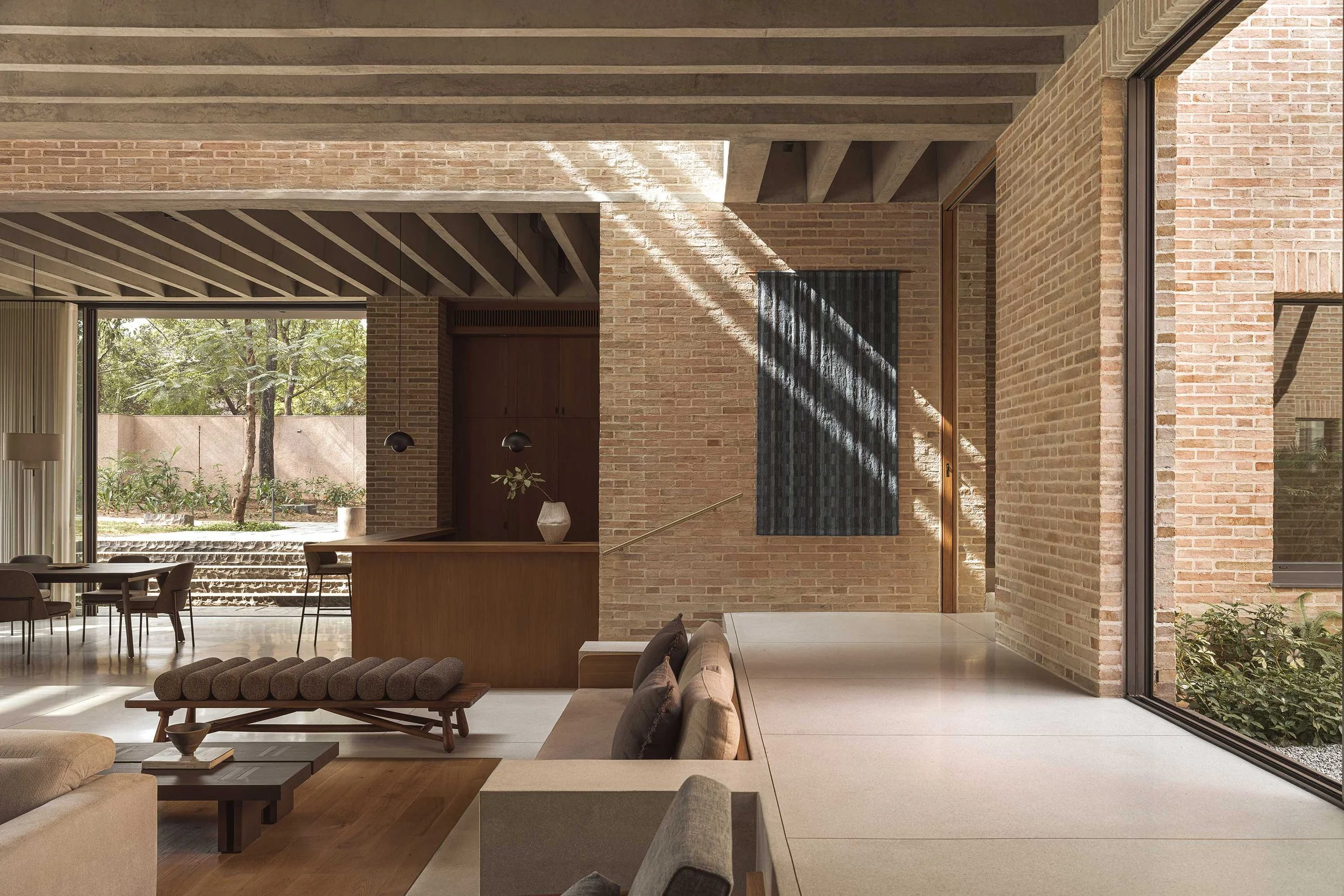 Architecture Brio Has Created a Home Among the Trees in Ahmedabad