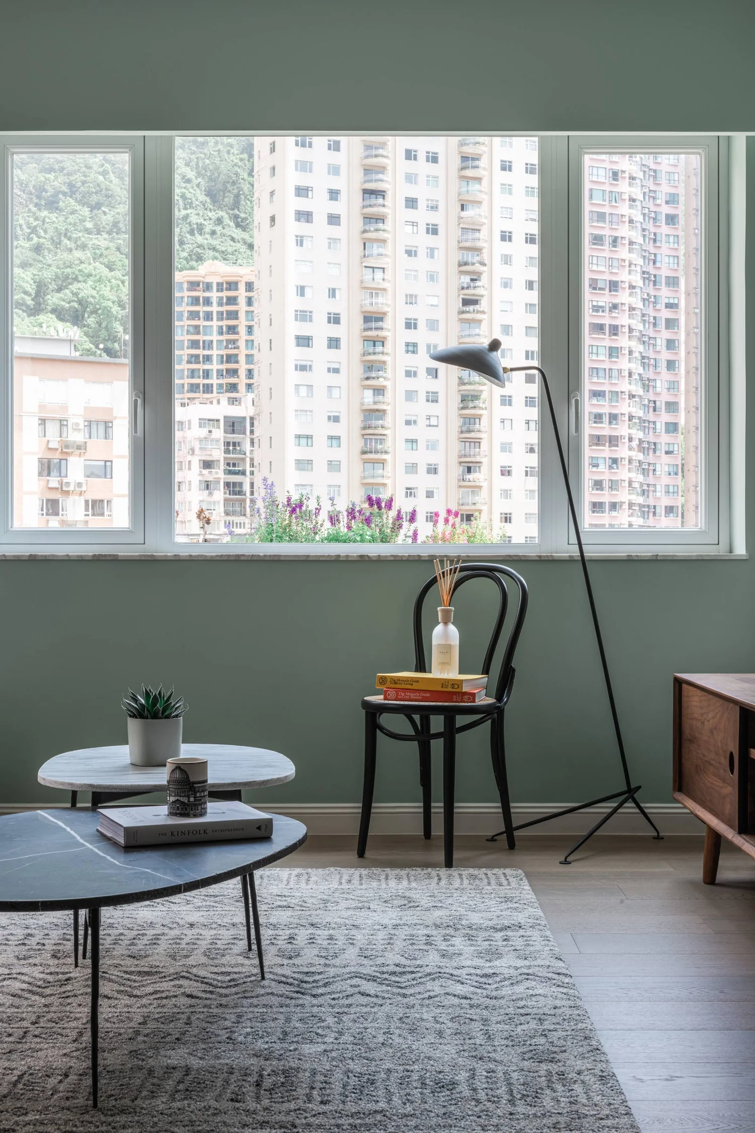 Picture of Shades of Green Define This Modern Family Apartment — Design Anthology