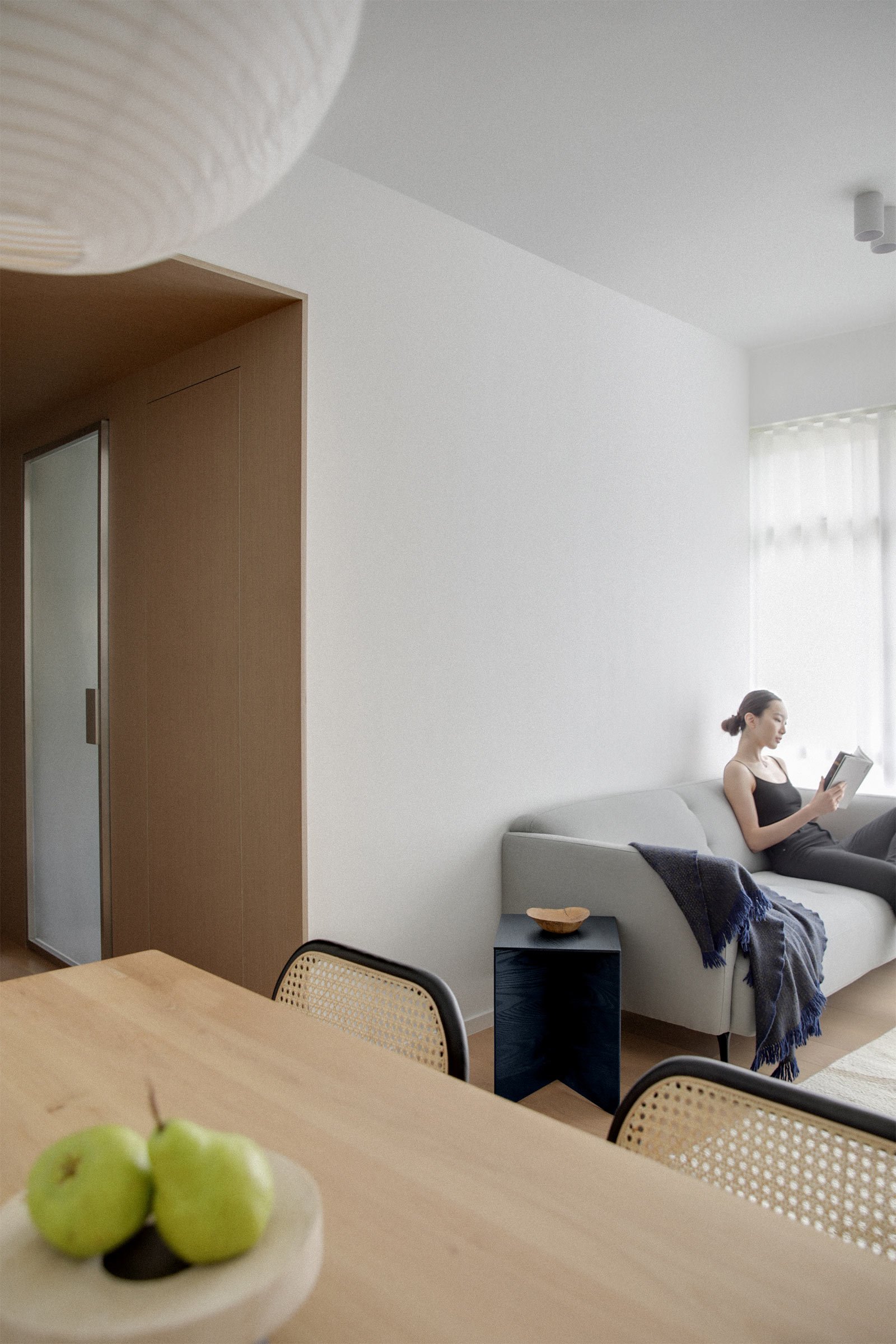 View of Apartment Interior Design in Hong Kong by KIRA Design