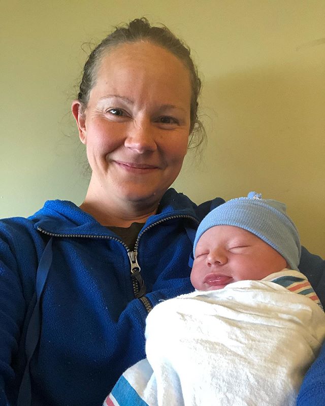 A grand entrance in triage makes for a sleepy boy!
#sweetboy #3 #precipitousbirth #grandentrance