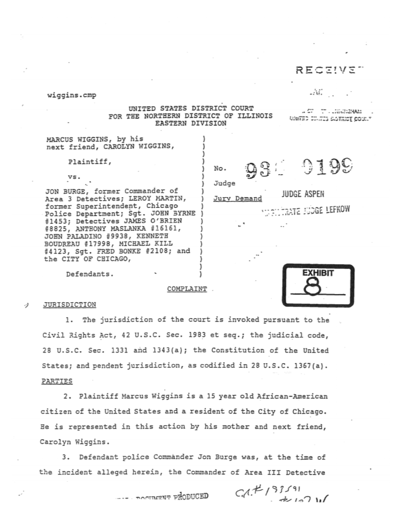 Complaint from 1993 Federal Lawsuit
