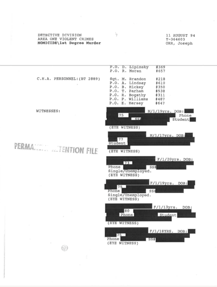 CPD Investigative File