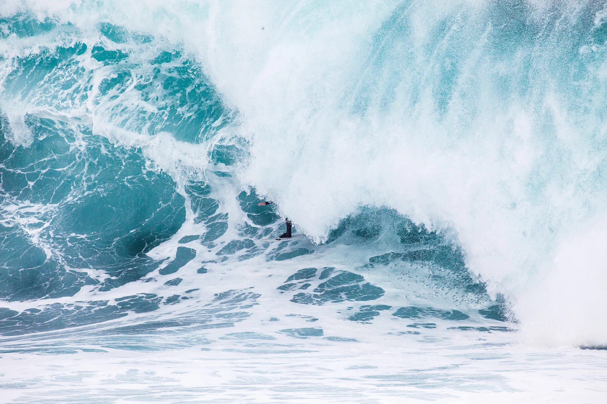 WHITE OUT A wave so large and unpredictable, it forms steps and waves-within-waves, making a sometimes impossible challenge for those who ride them. Location: Shipsterns Bluff