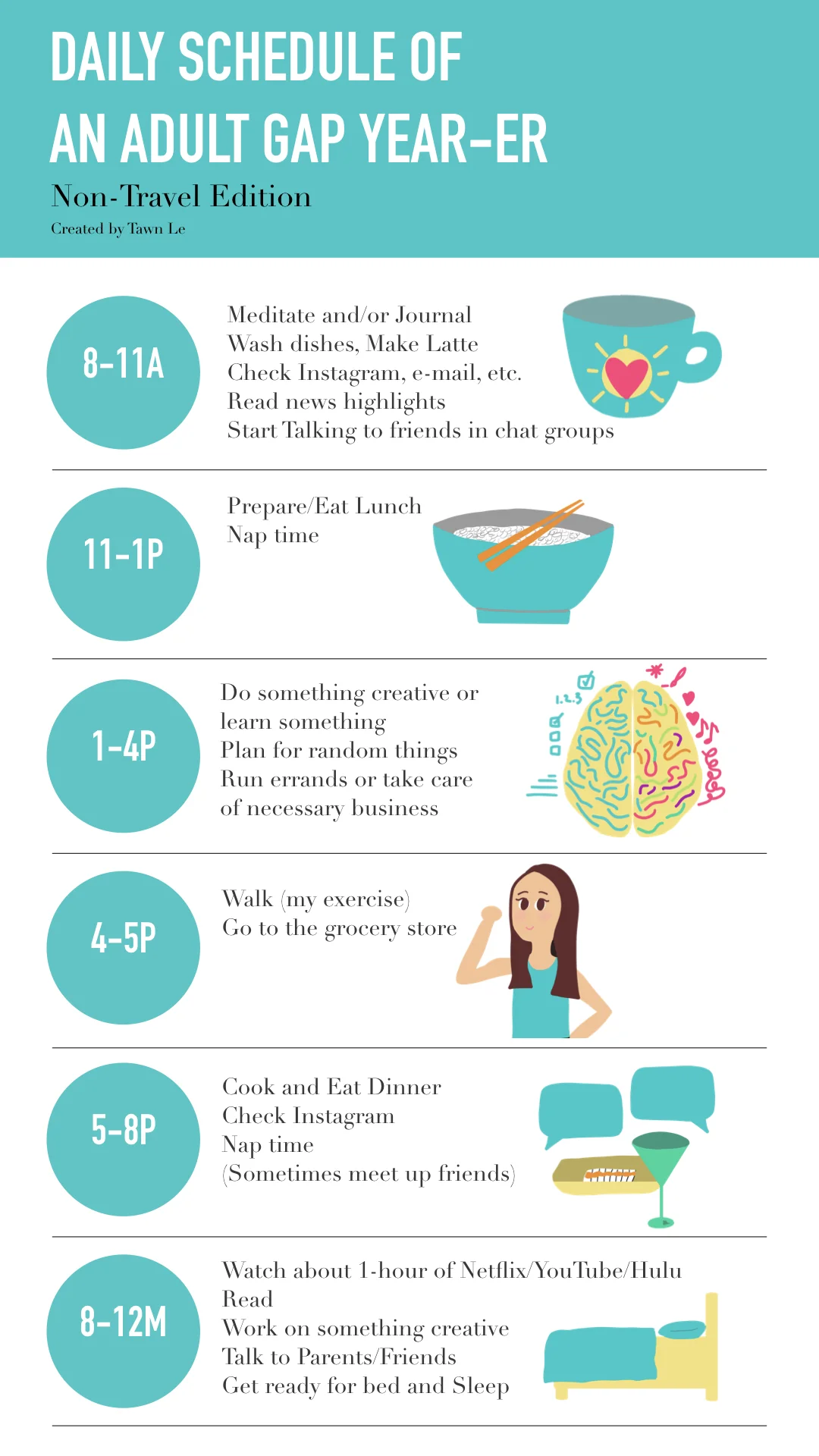 My Daily Schedule When I'm Not Traveling