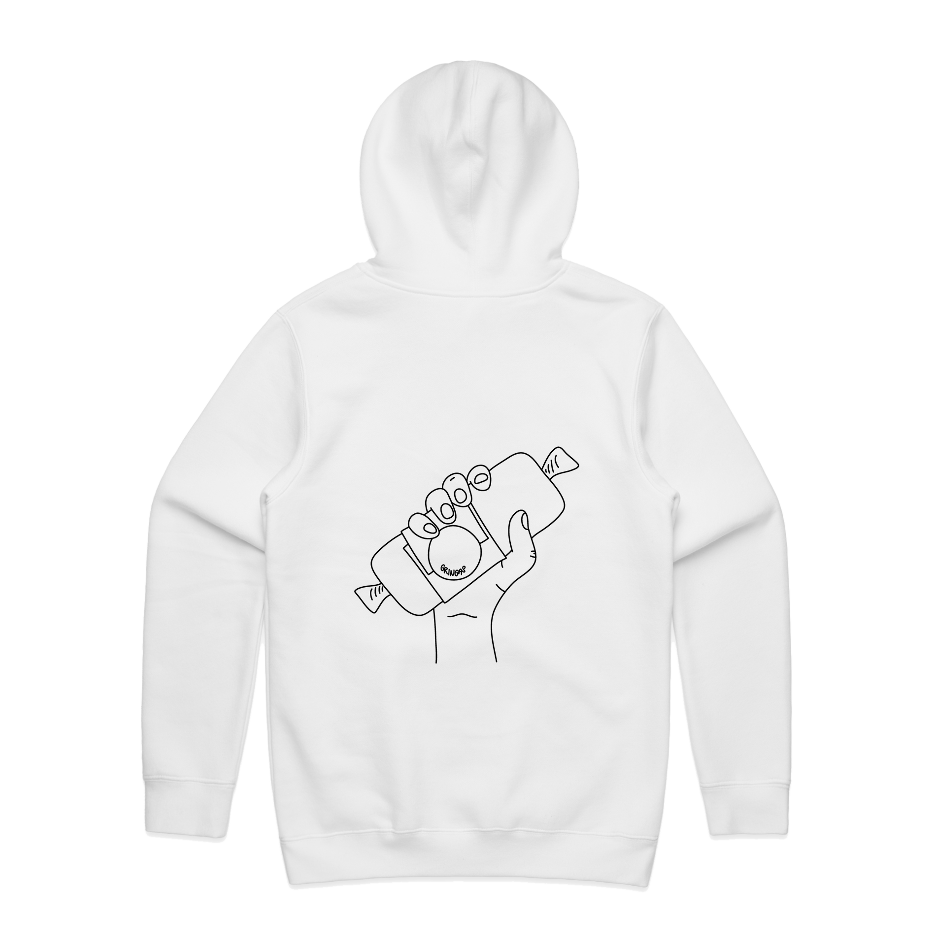 Gringas Hoodies Back Style 1 White.png