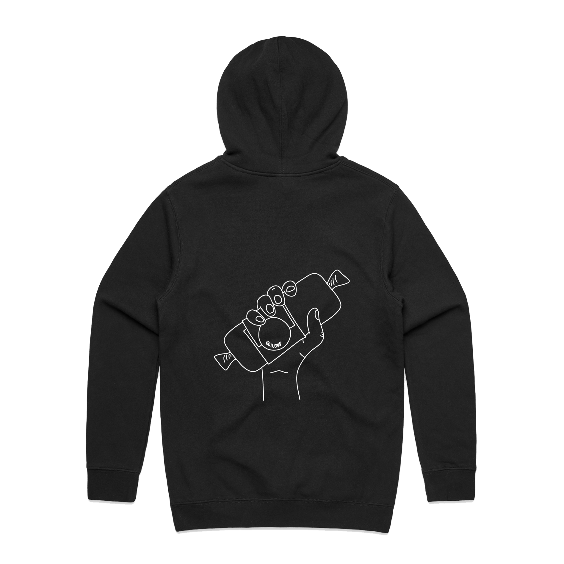 Gringas Hoodies Back Style 1 Black.png