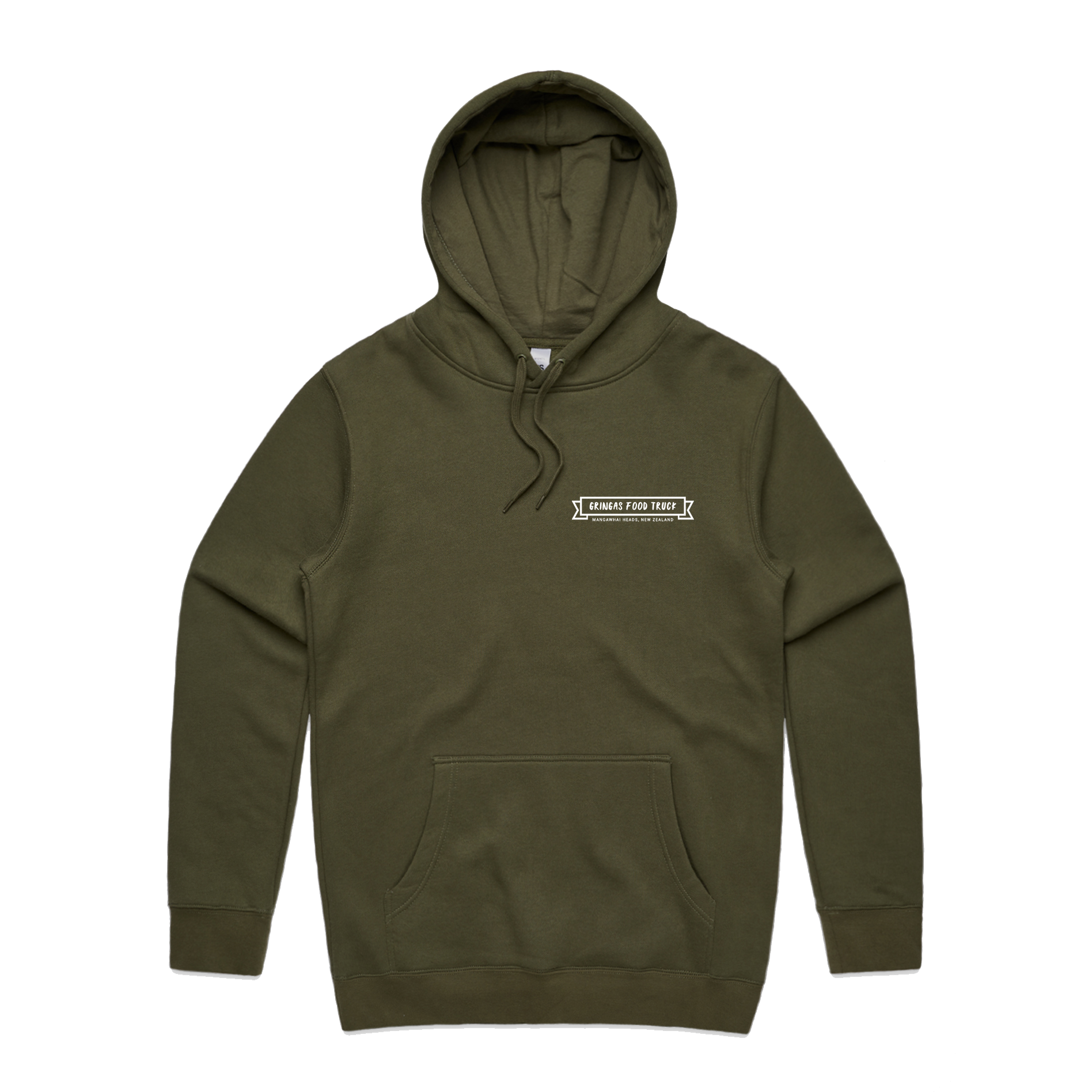 Gringas Hoodies Front Style 1 Army Green.png