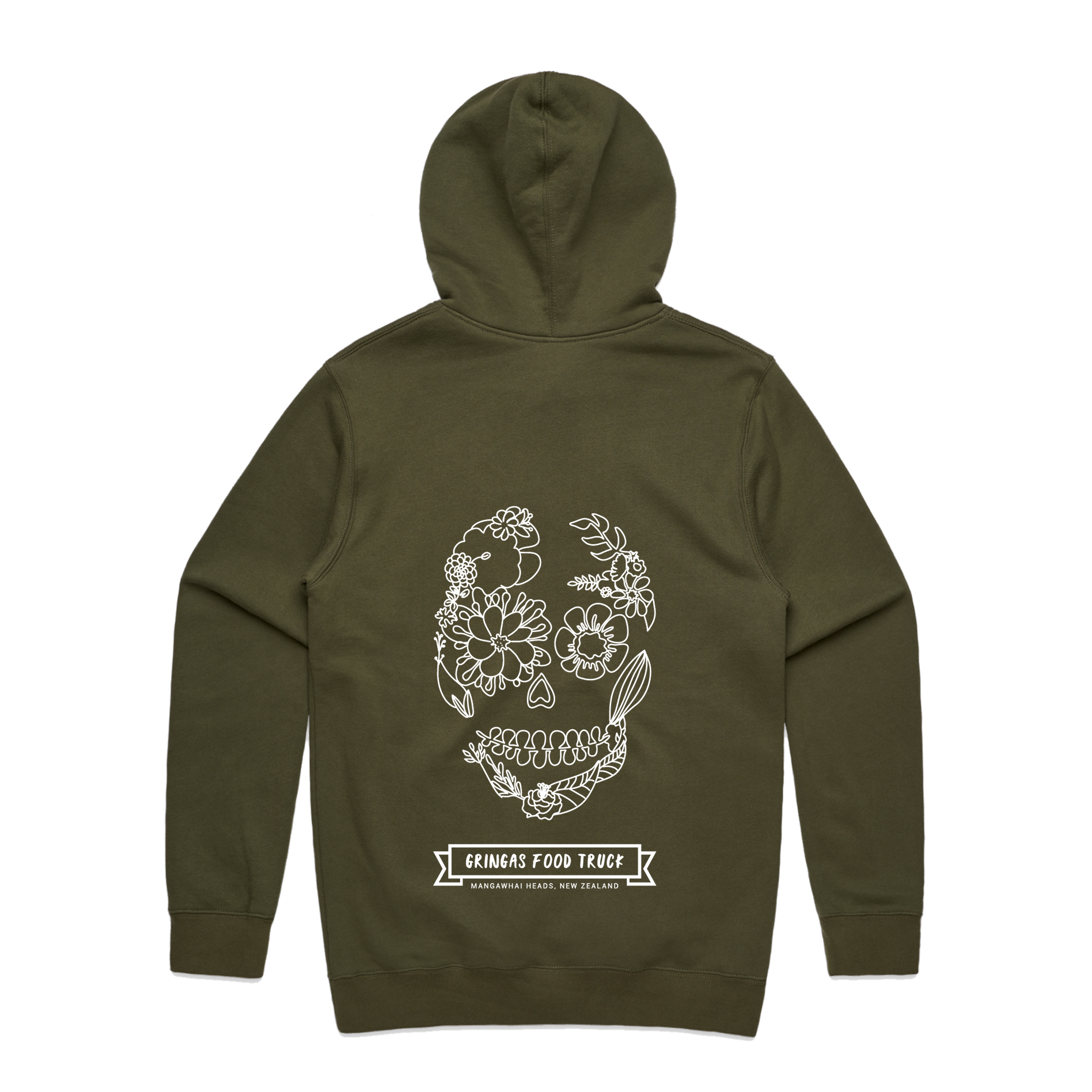 Gringas Hoodies Back Style 2 Army Green.png