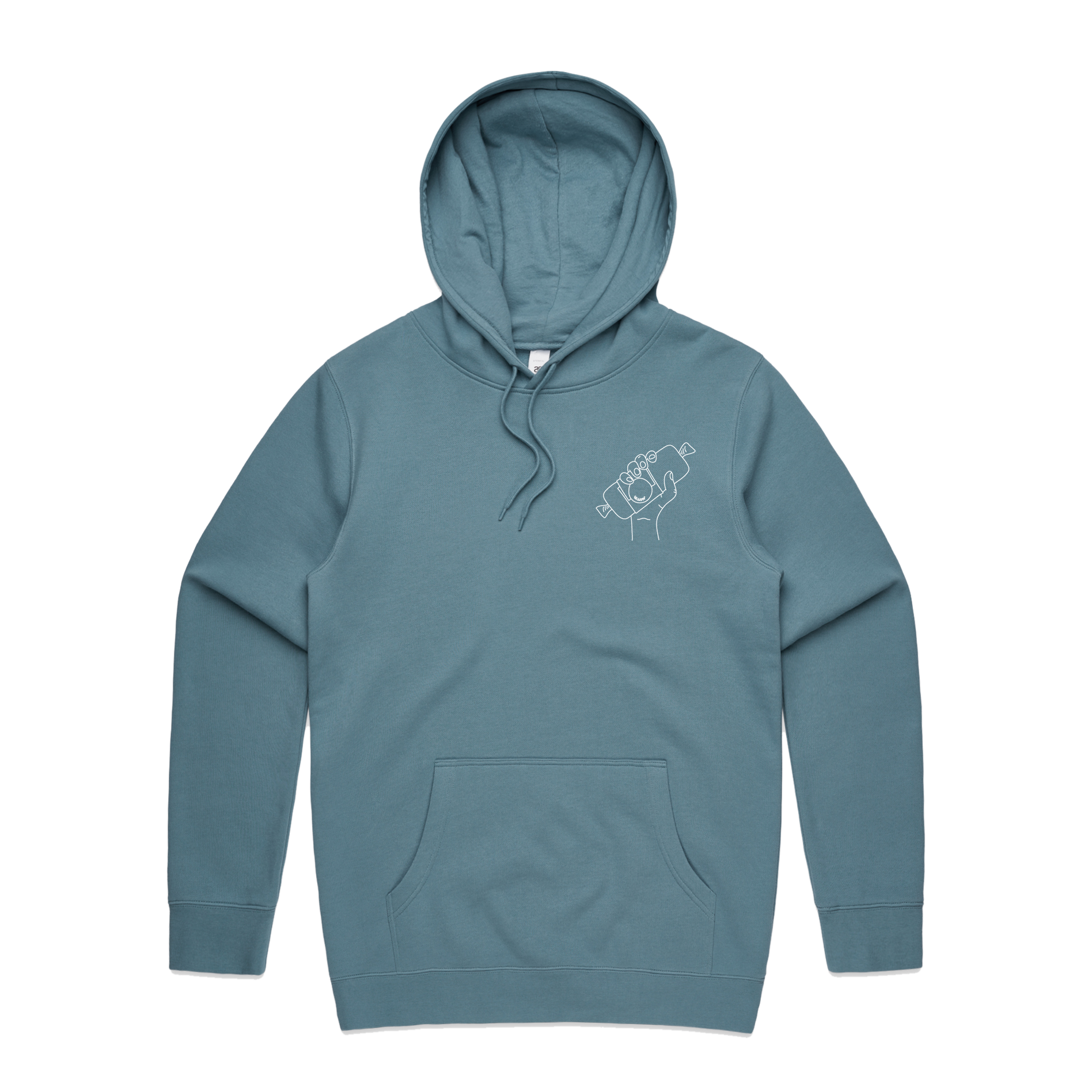 Gringas Hoodies Front Style 2 Blue Slate.png