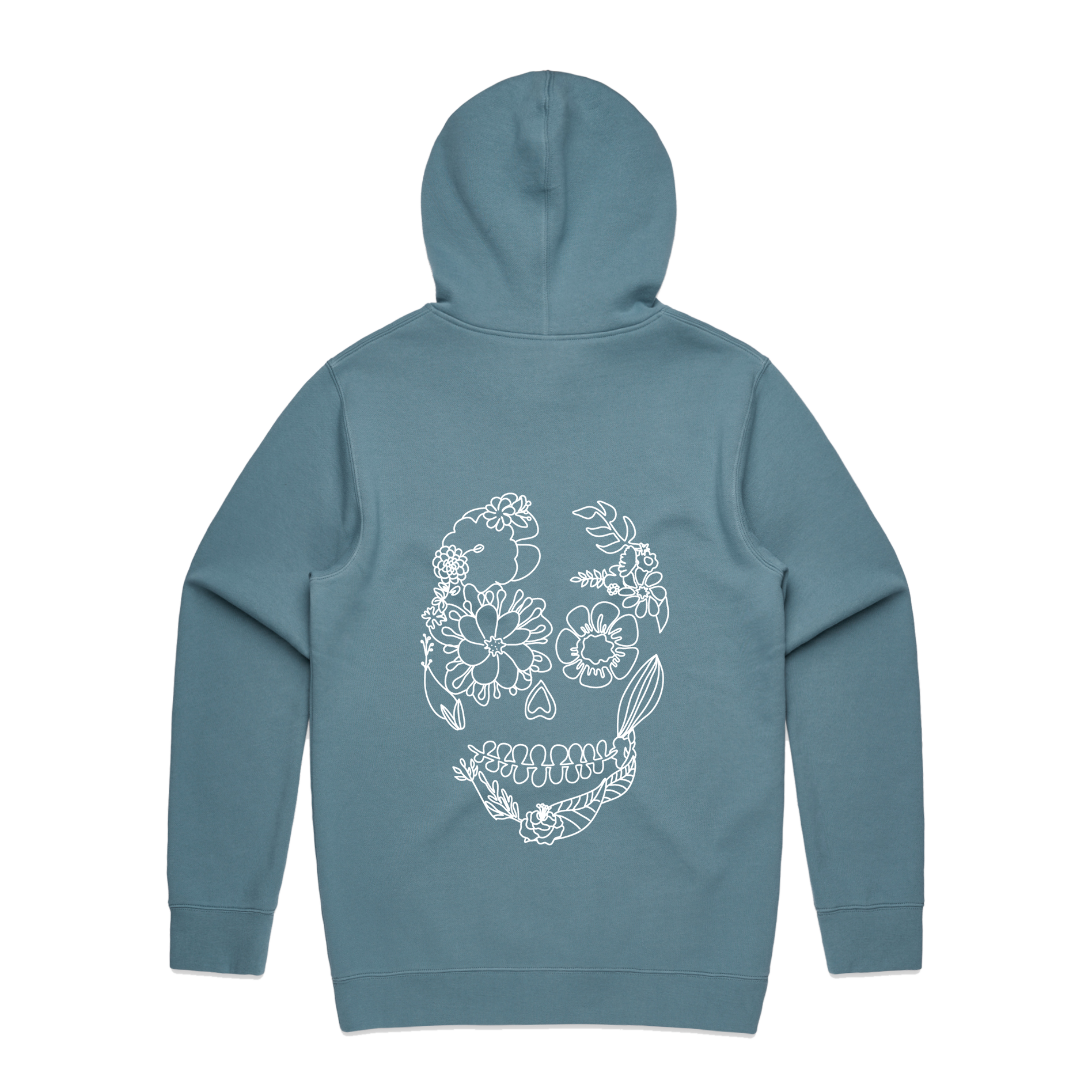 Gringas Hoodies Back Style Slate Blue.png