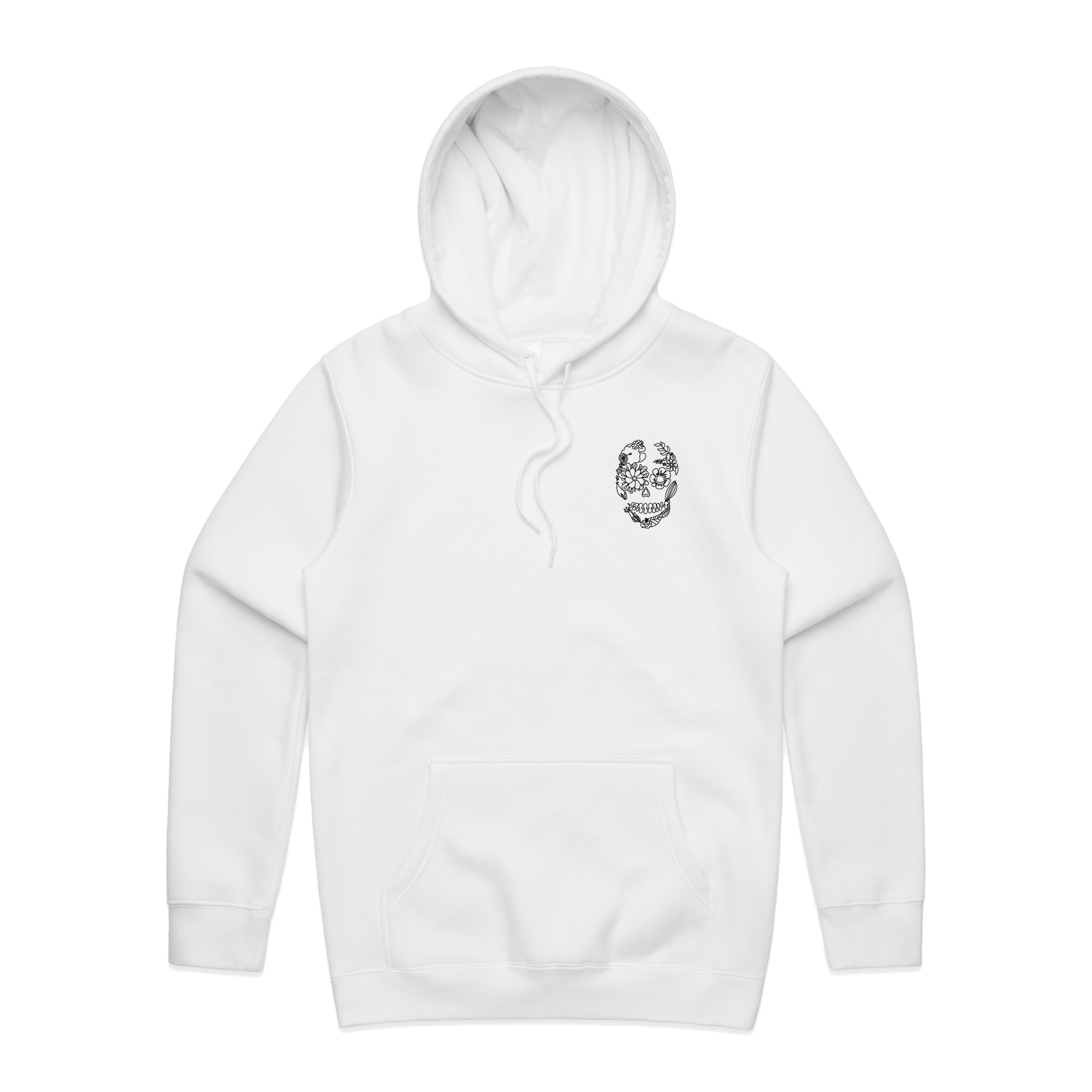Gringas Hoodies Front Style 4 White.png