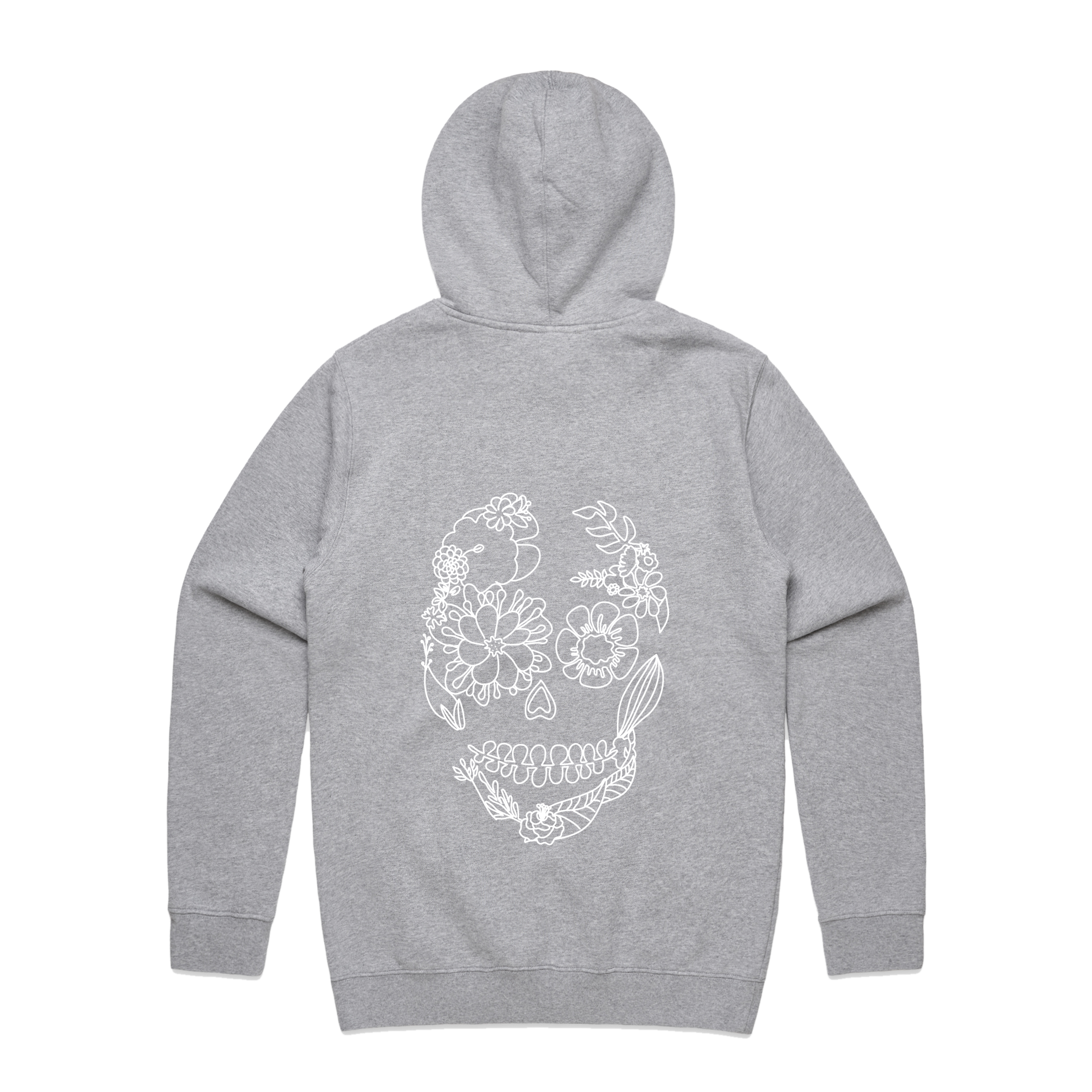 Gringas Hoodies Back Style 3 Grey Marle.png