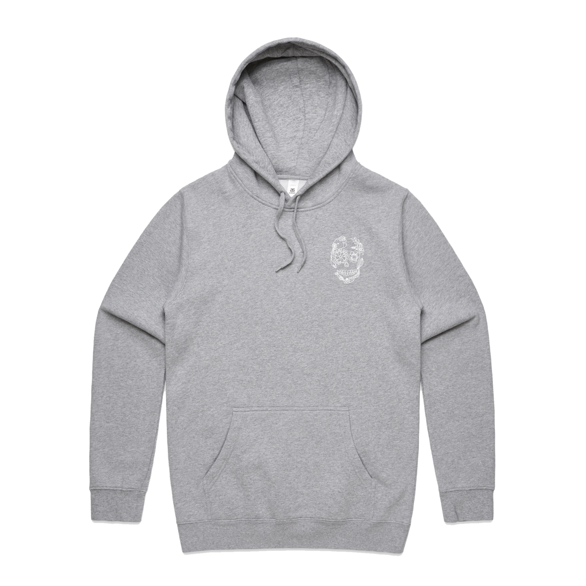 Gringas Hoodies Front Style 4 Grey Marle.png