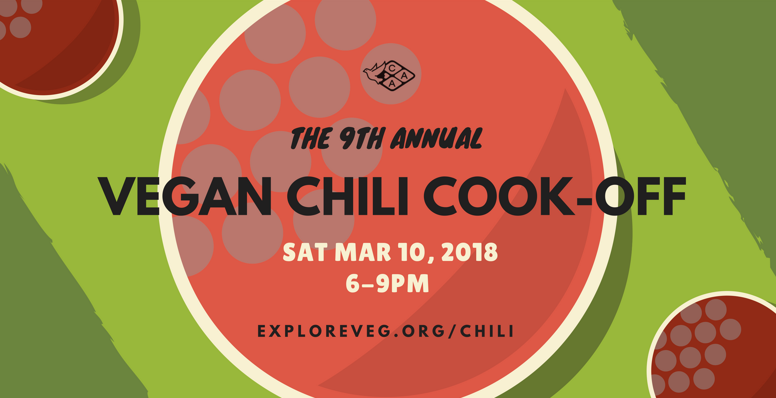 Vegan Chili Cook-Off Facebook Cover