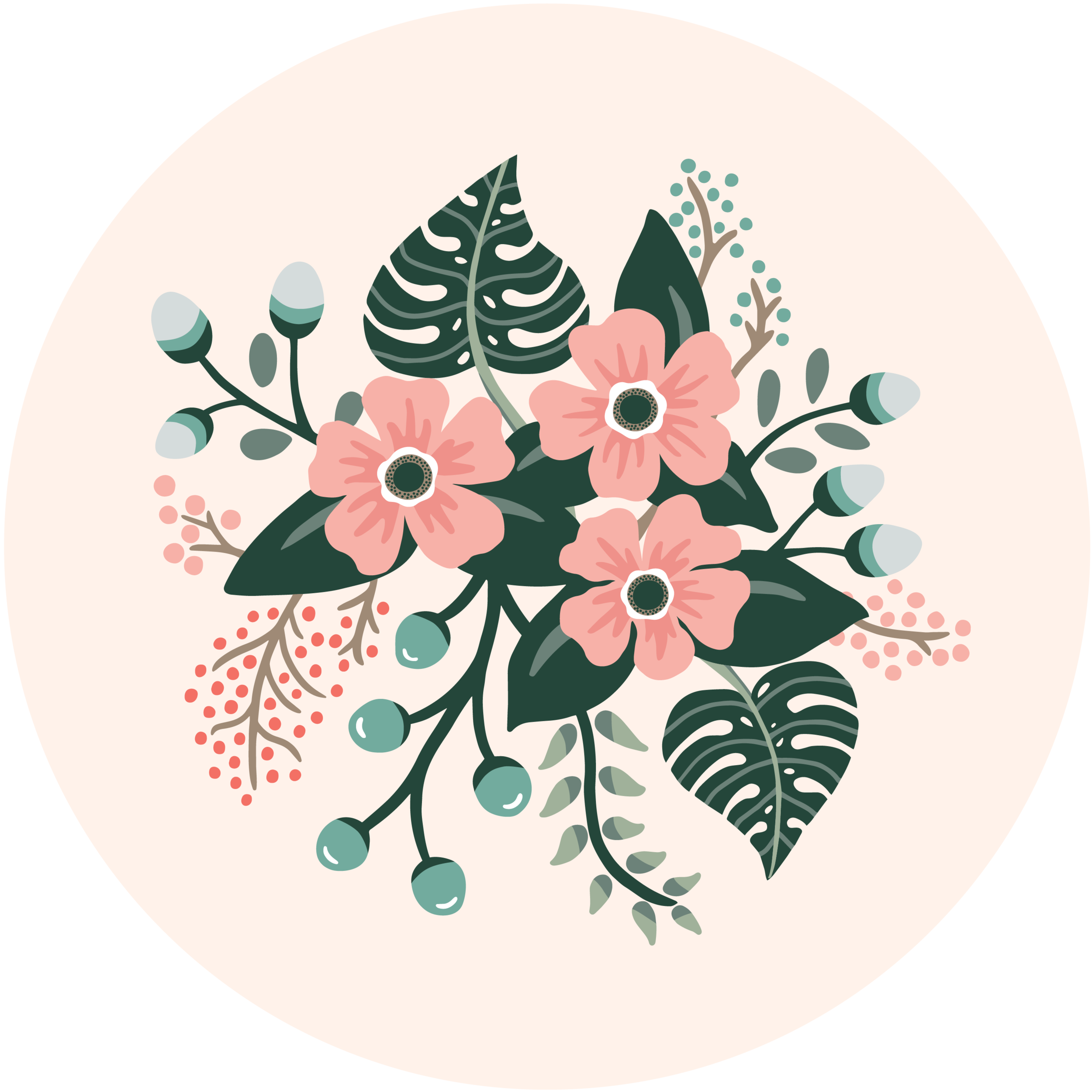 The new floral baby play mat design.
