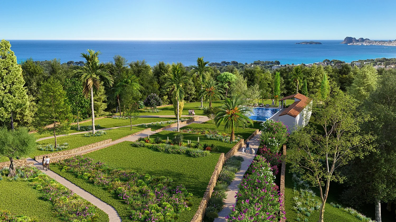 LA CIOTAT - LE DOMAINE DU BAGUIER - T4 DE 96,50M2 - REZ DE JARDIN - APERÇU MER - TERRASSE ET JARDIN 309M2 - PARC PRIVE DE 3 HECTARES - PISCINE - 834 000€