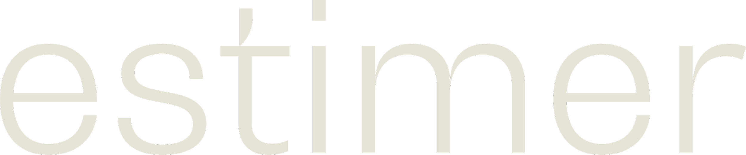 Mot en anglais 'esthetic' en grand texte