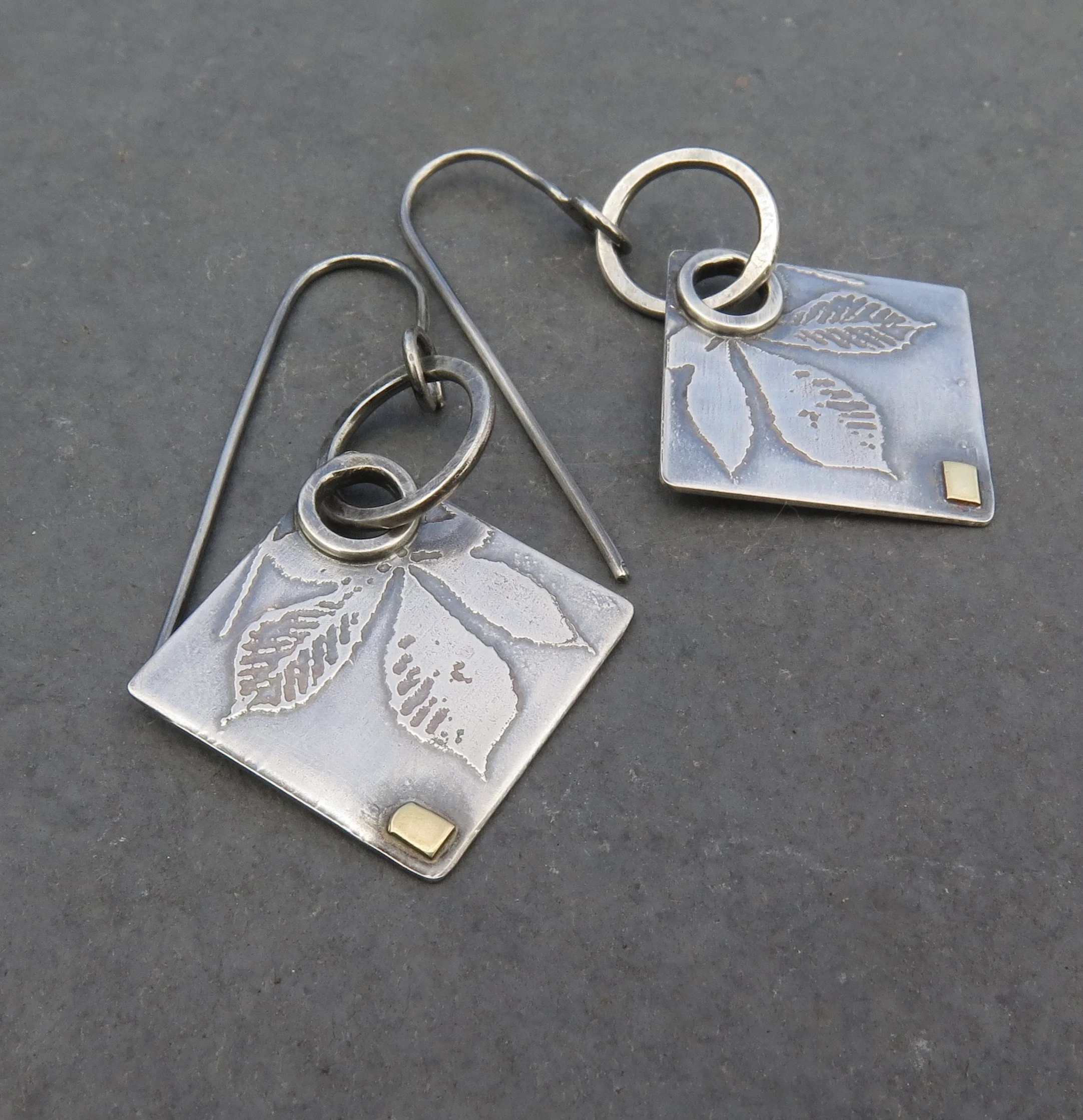 Horse Chestnut Leaf Drops + 18ct gold