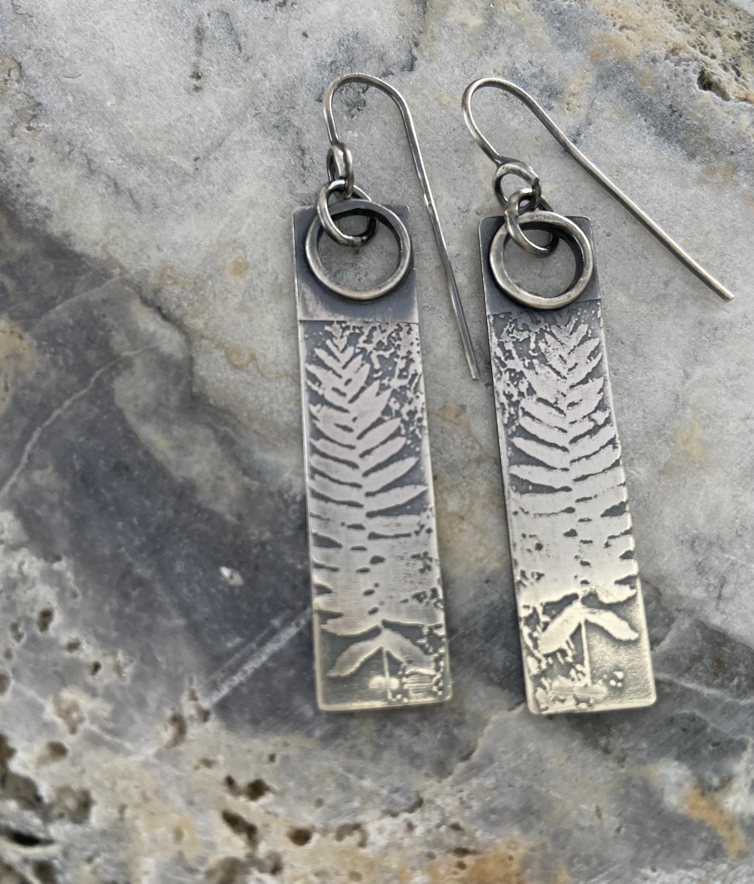Cornish Fern Drop Earrings