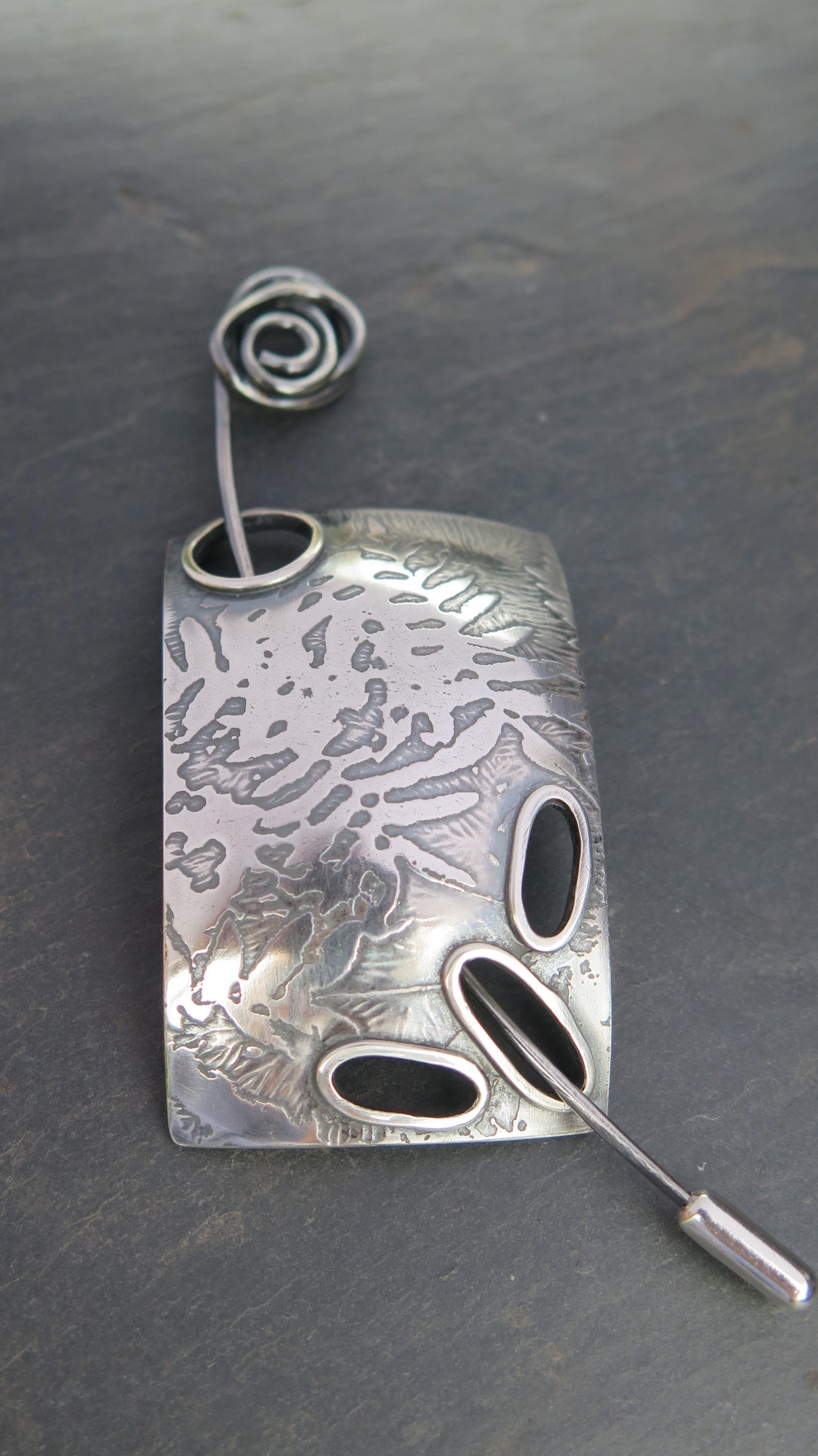 Cornish Fern Pin Brooch